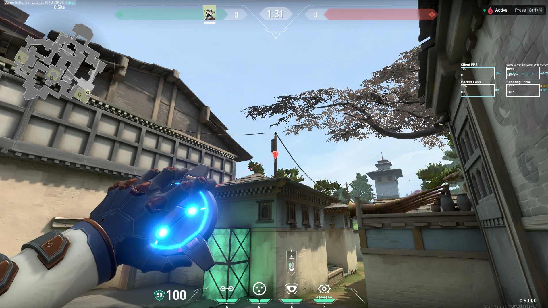 Cypher Spycam on Haven Defense Site C — step 1 of 3: Position — where to stand