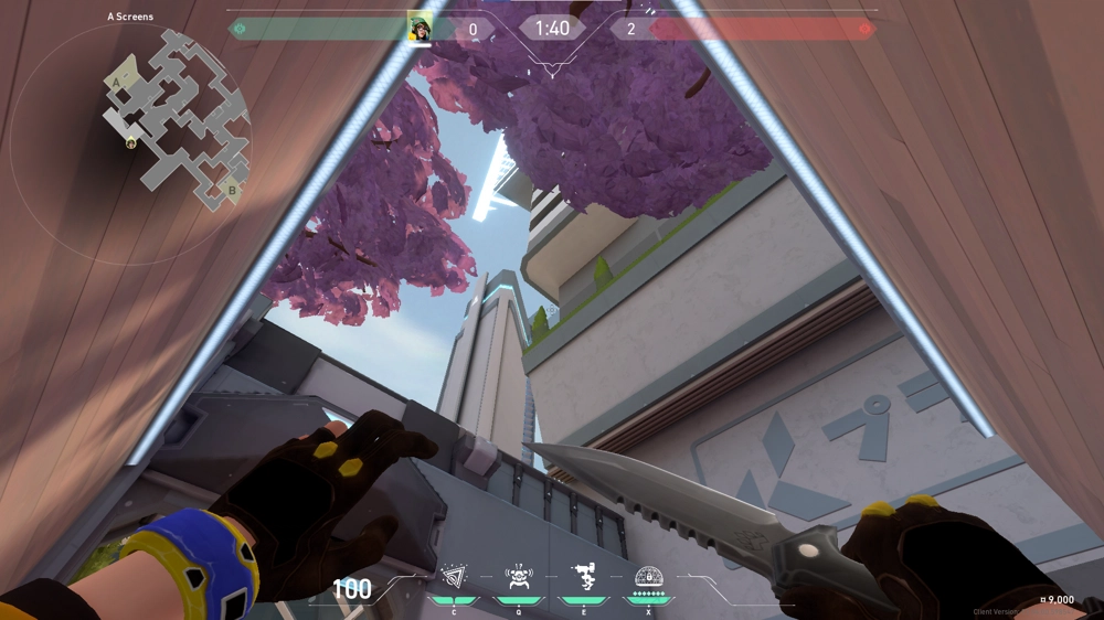 Killjoy Nanoswarm on Split Defense Site A — step 3 of 4: Aim — line up the shot