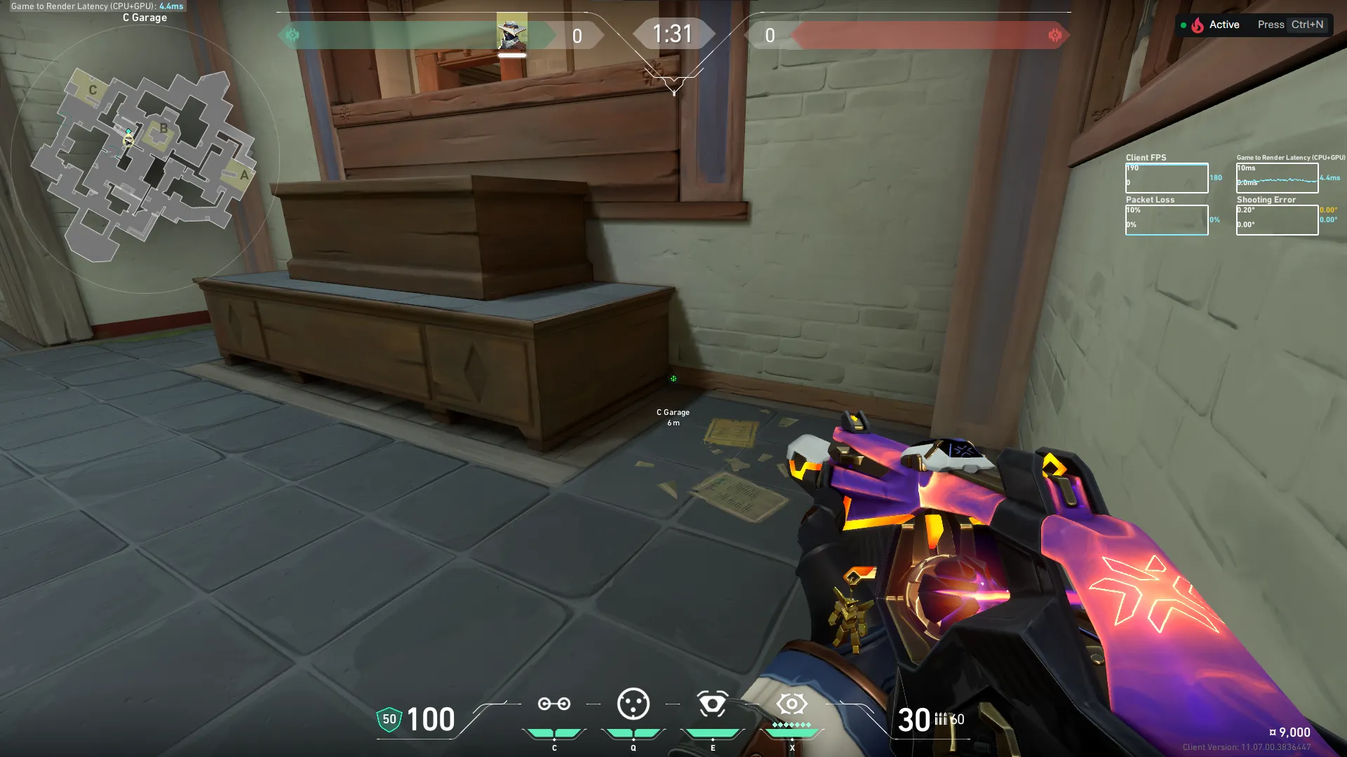 Cypher Cyber Cage on Haven Defense Site C — step 2 of 6: Aim — line up the shot