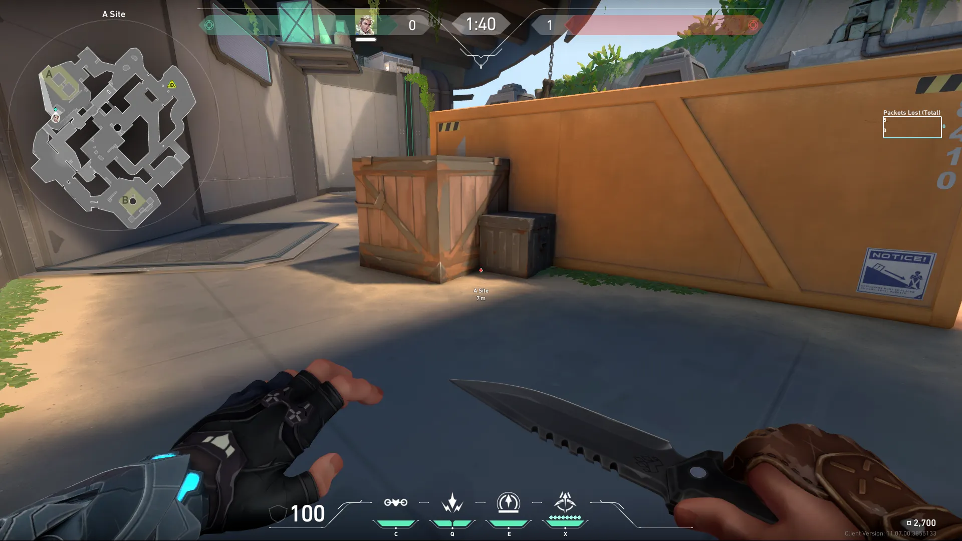 Sova Recon Bolt on Breeze Defense Mid — step 1 of 3: Position — where to stand