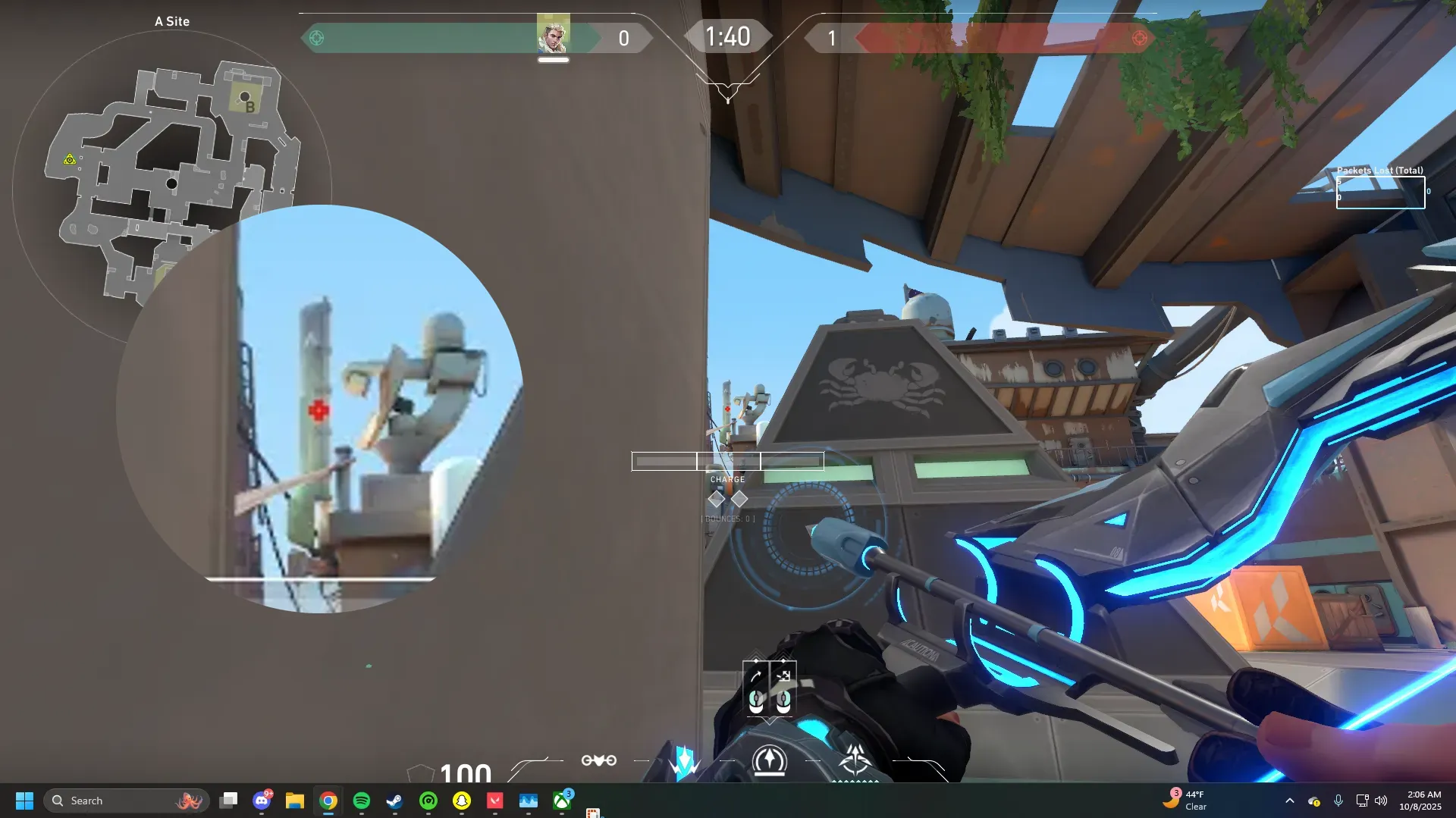 Sova Recon Bolt on Breeze Defense Mid — step 2 of 3: Aim — line up the shot