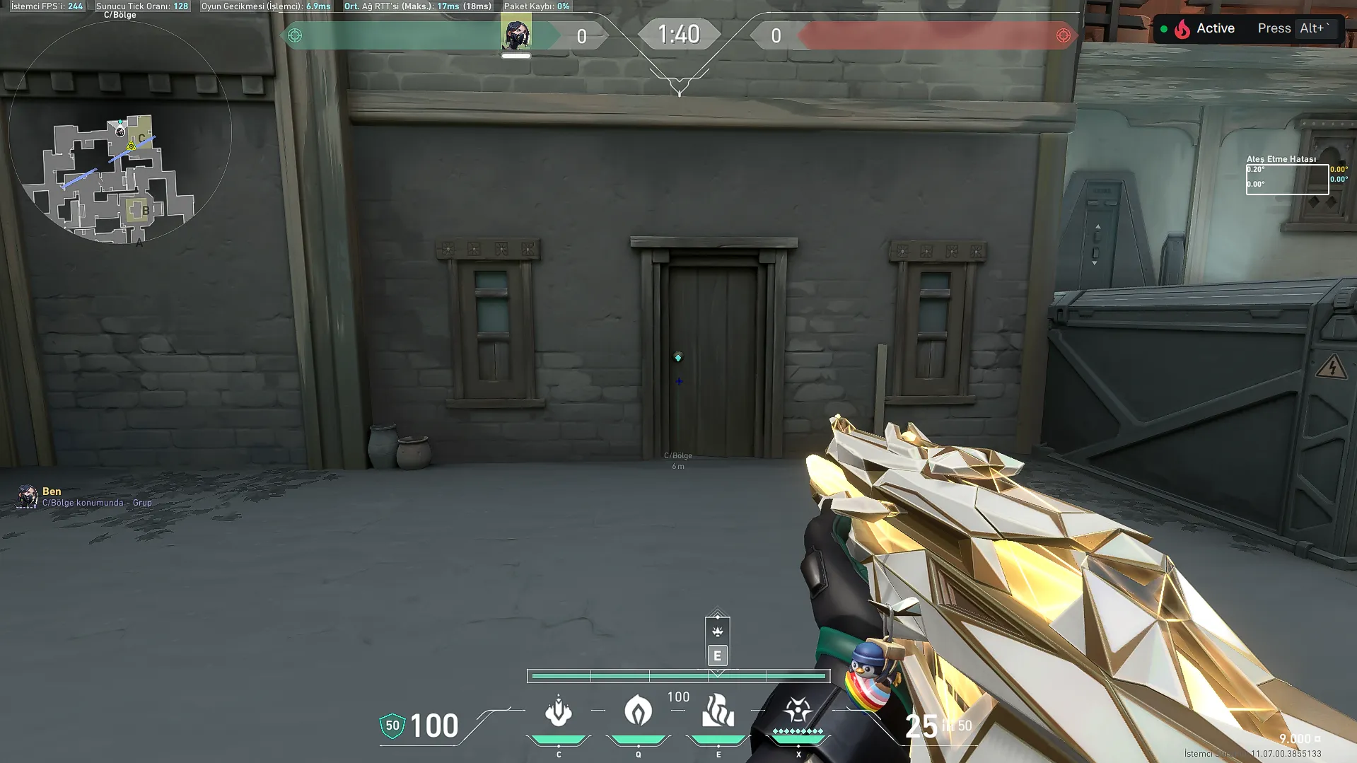 Viper Vipers Pit on Haven Defense Site C — step 1 of 5: Position — where to stand