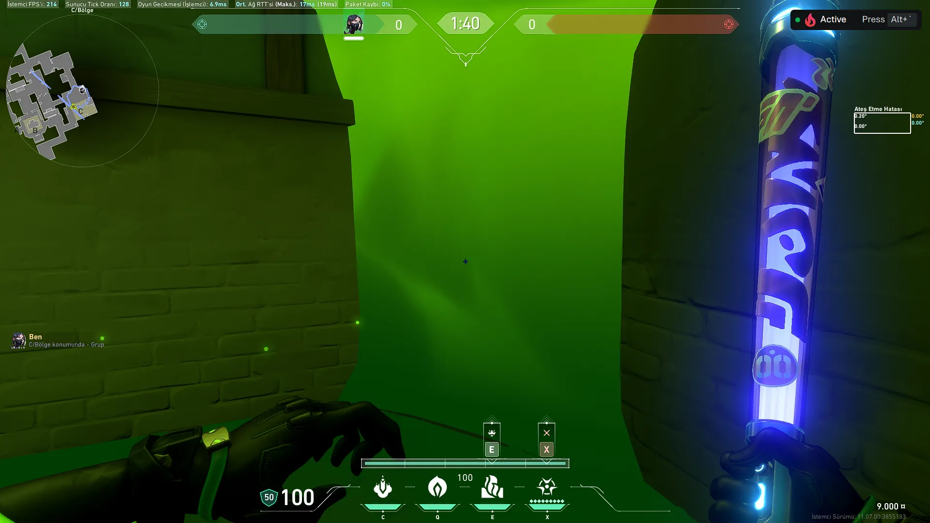 Viper Vipers Pit on Haven Defense Site C — step 4 of 5: Aim — line up the shot