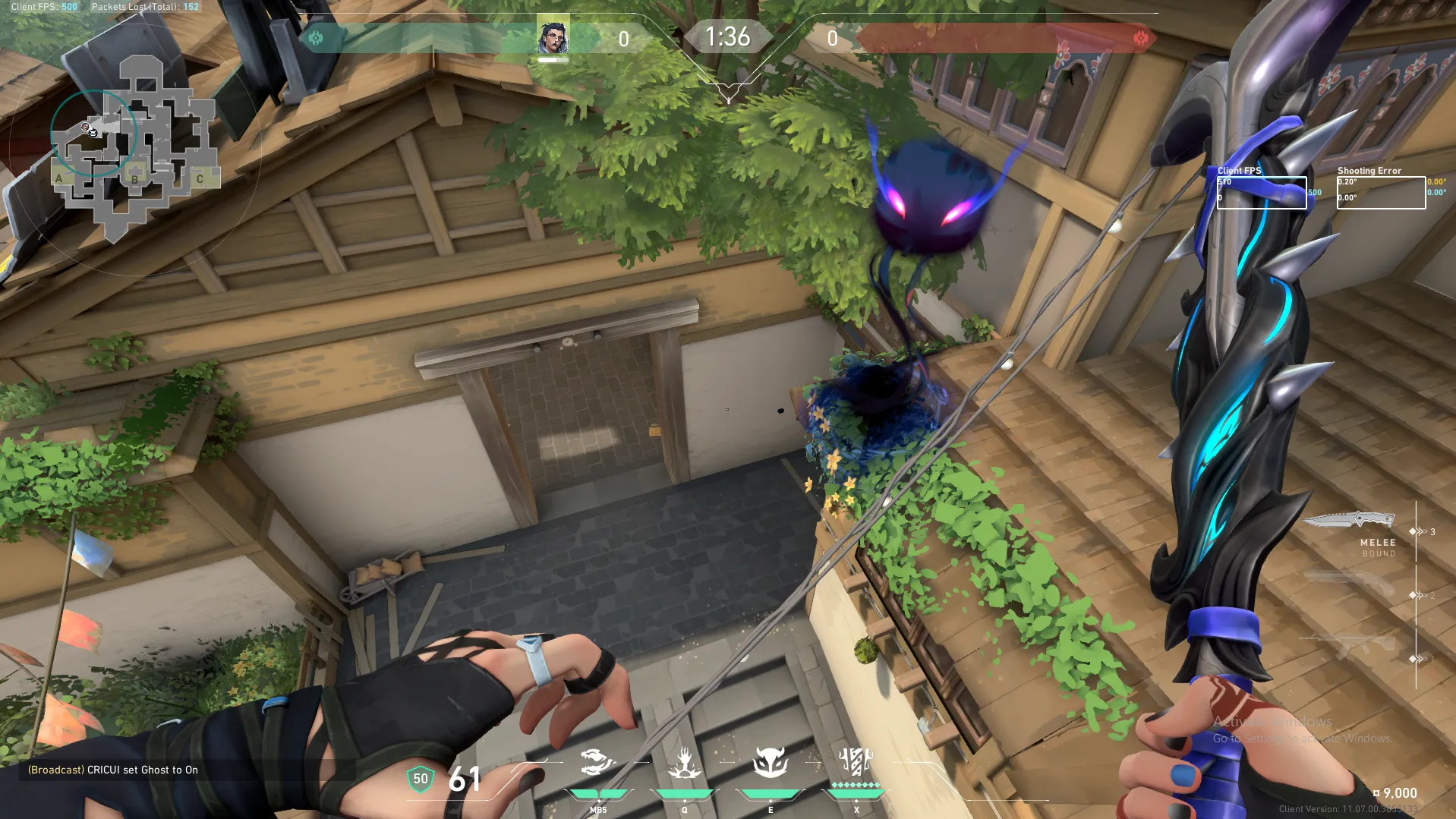 Fade Haunt on Haven Defense Site A — step 1 of 4: Position — where to stand