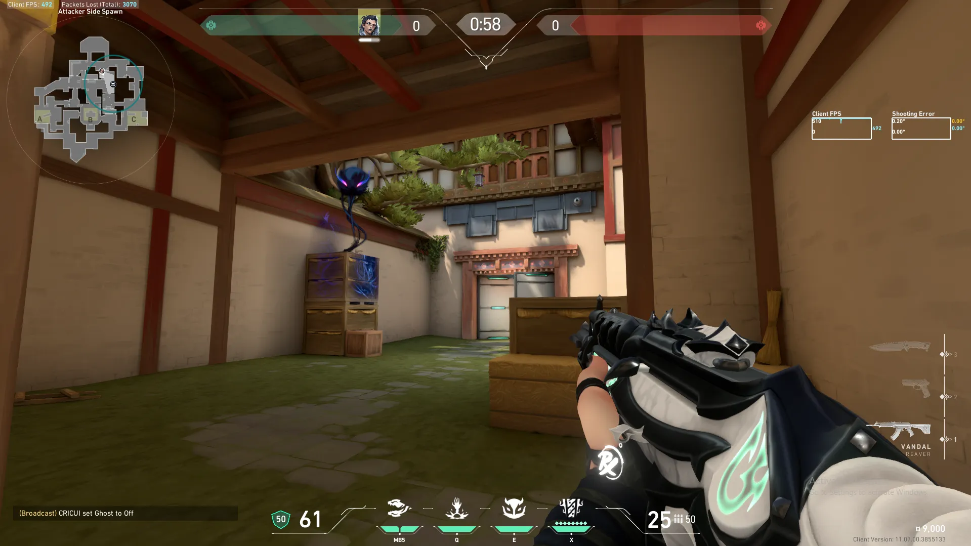 Fade Haunt on Haven Defense Mid — step 1 of 7: Position — where to stand