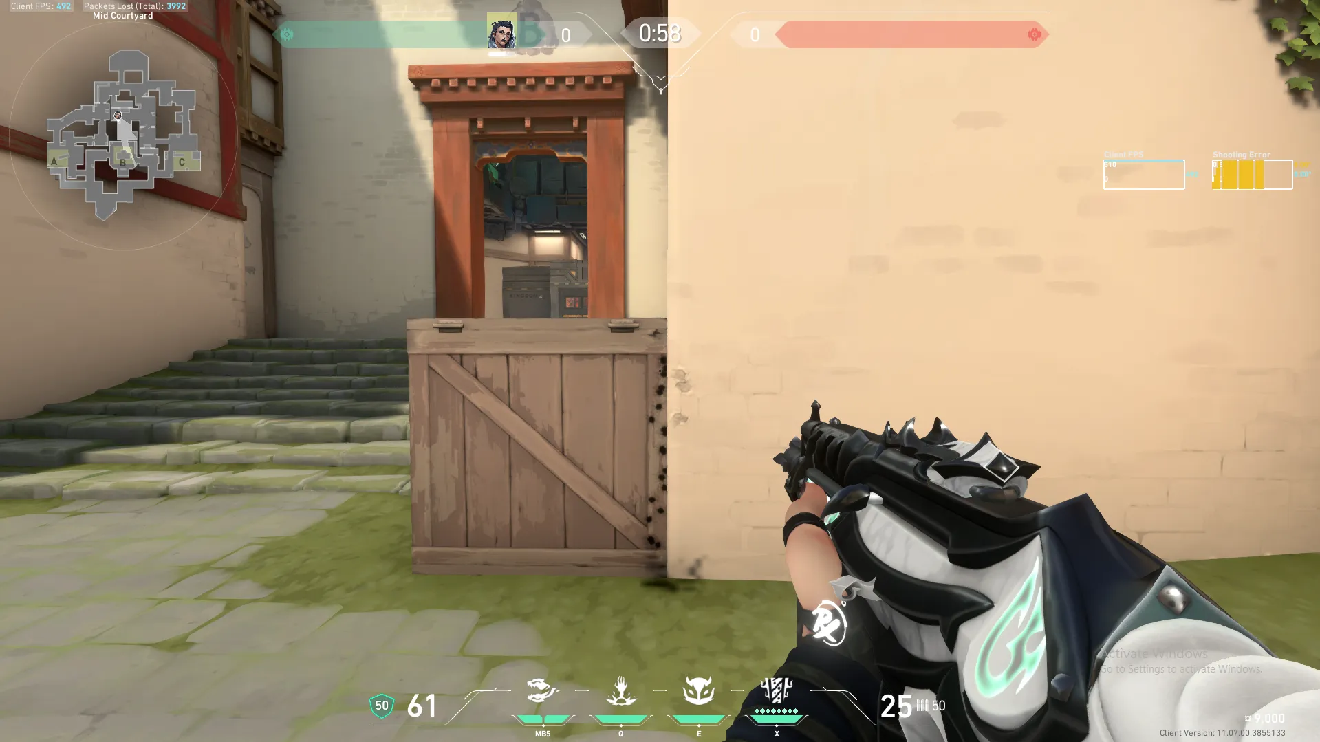 Fade Haunt on Haven Attack Site B — step 2 of 10: Aim — line up the shot