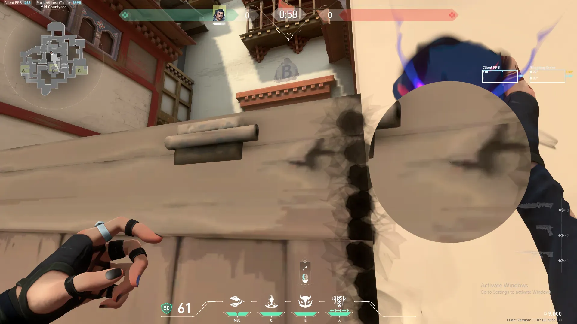 Fade Haunt on Haven Attack Site B — step 4 of 10: Aim — line up the shot