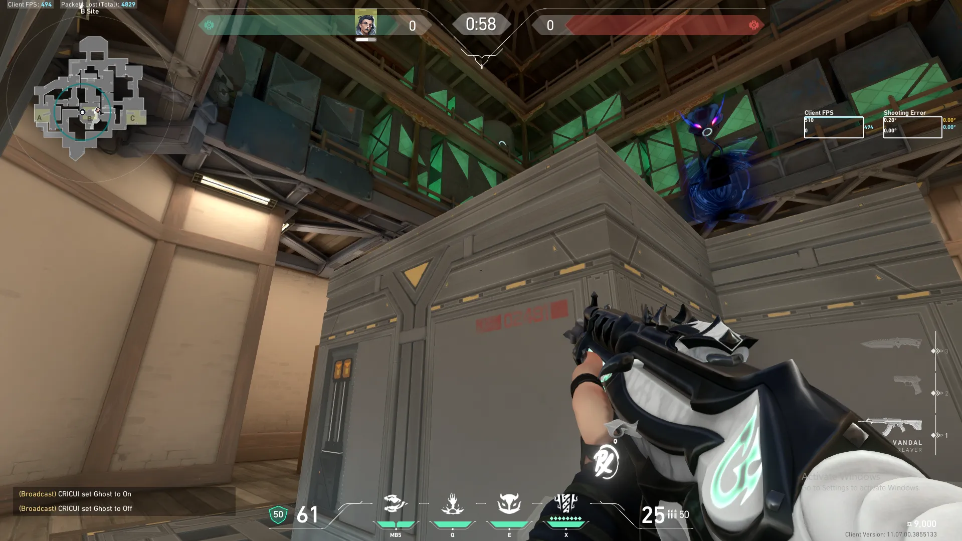 Fade Haunt on Haven Defense Site B — step 7 of 7: Result
