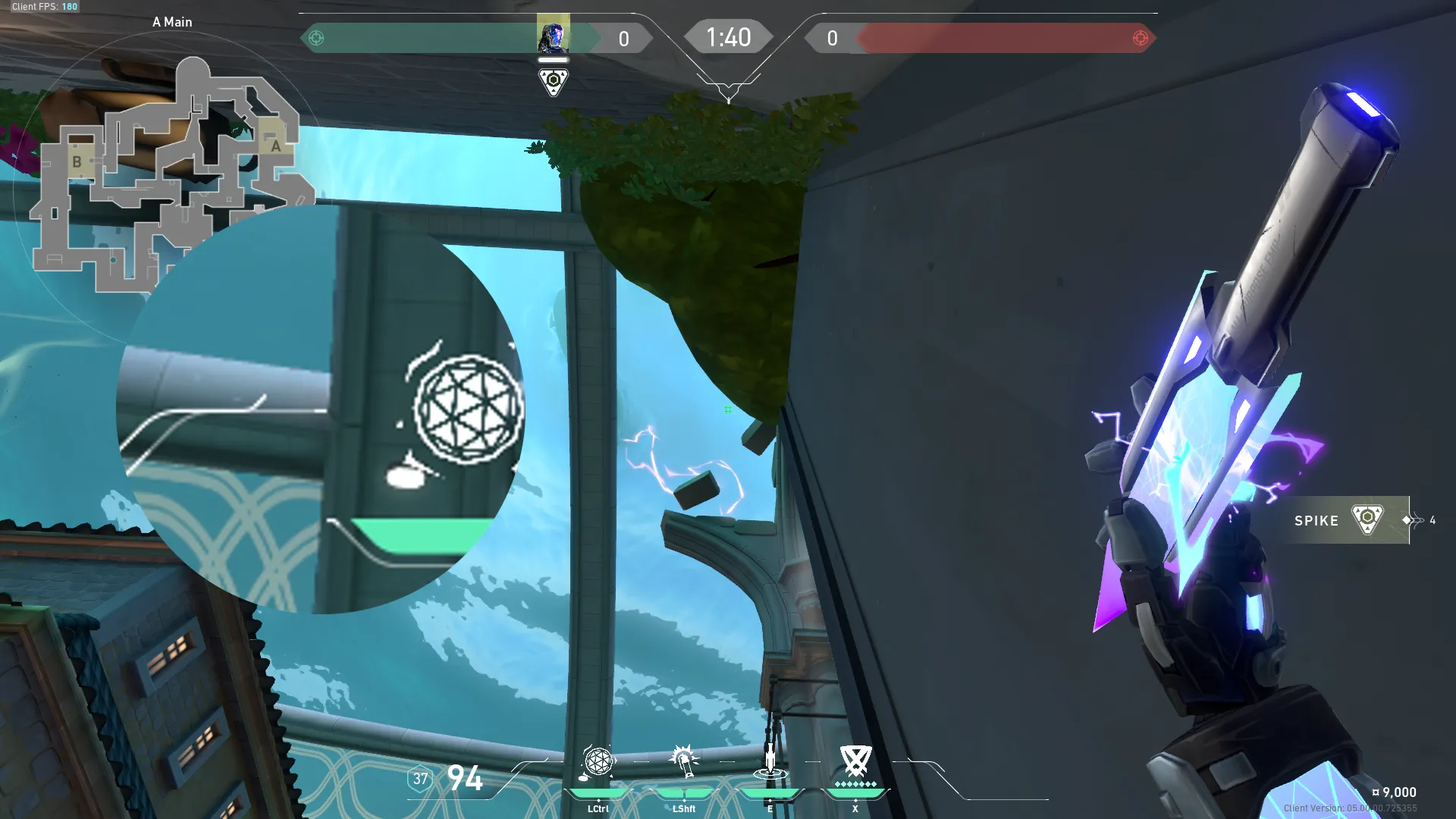 KAY/O Zero_Point on Pearl Attack Site A — step 2 of 3: Aim — line up the shot