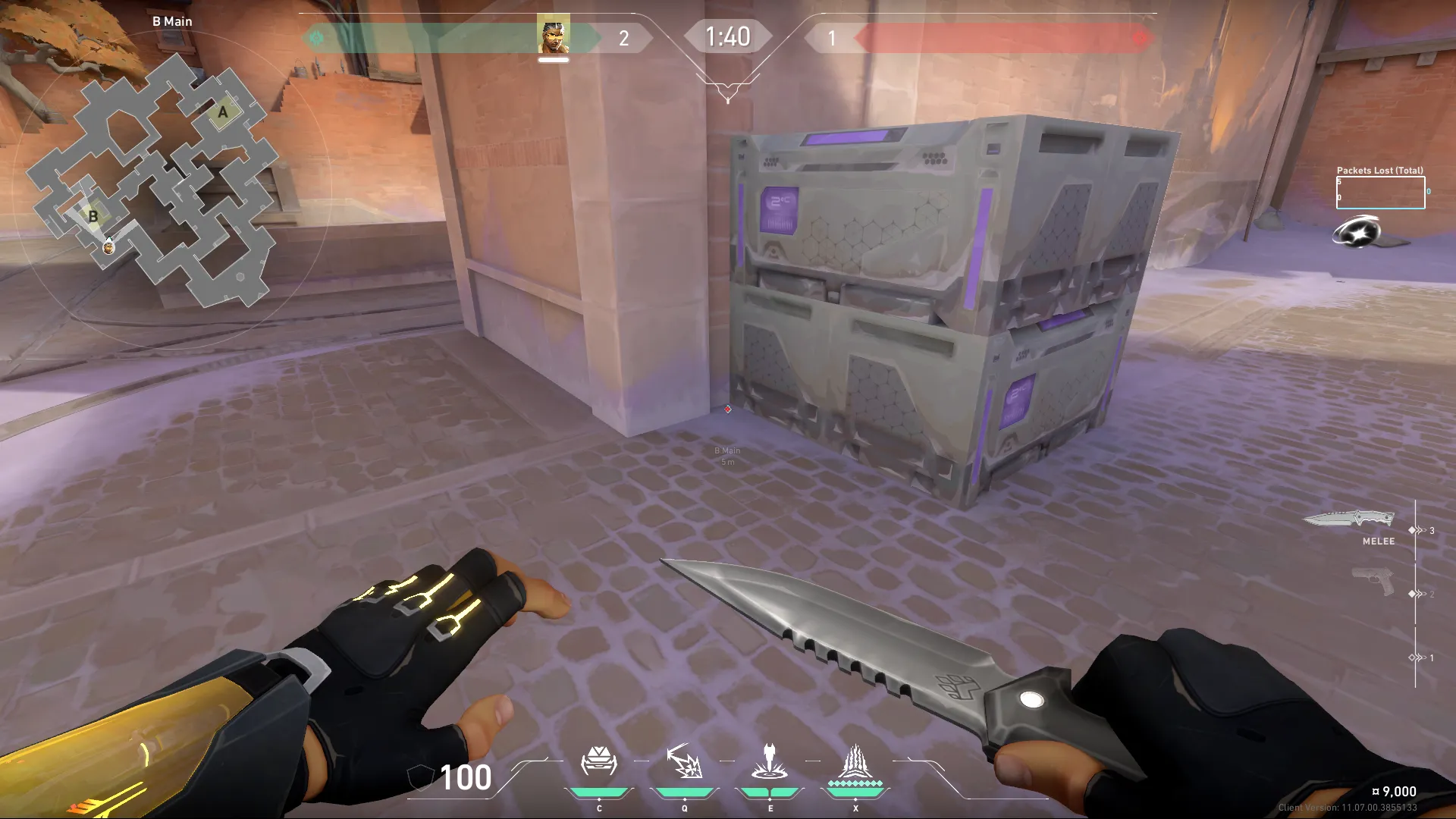 Tejo Special Delivery on Corrode Attack Site B — step 1 of 3: Position — where to stand