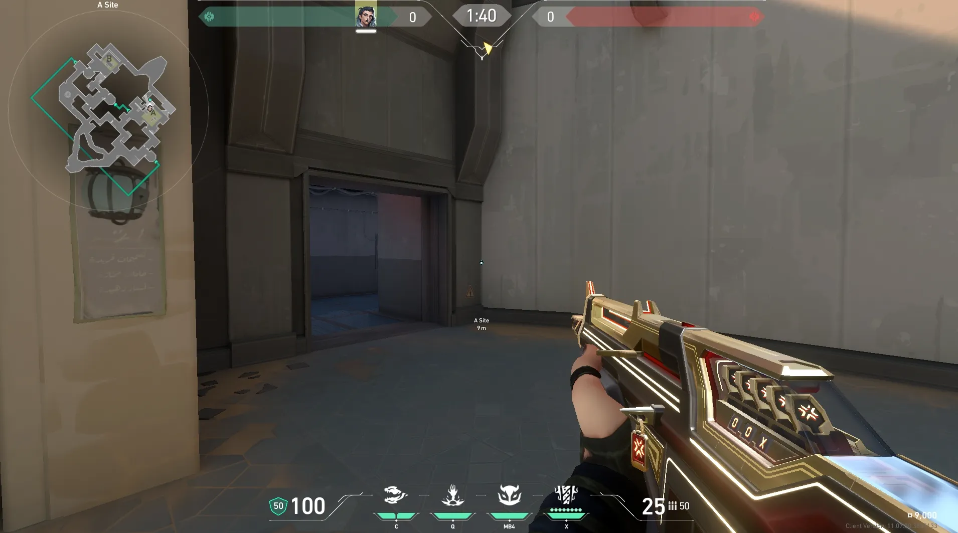 A Backsite to A Site (retake) #1 — Fade lineup on Bind