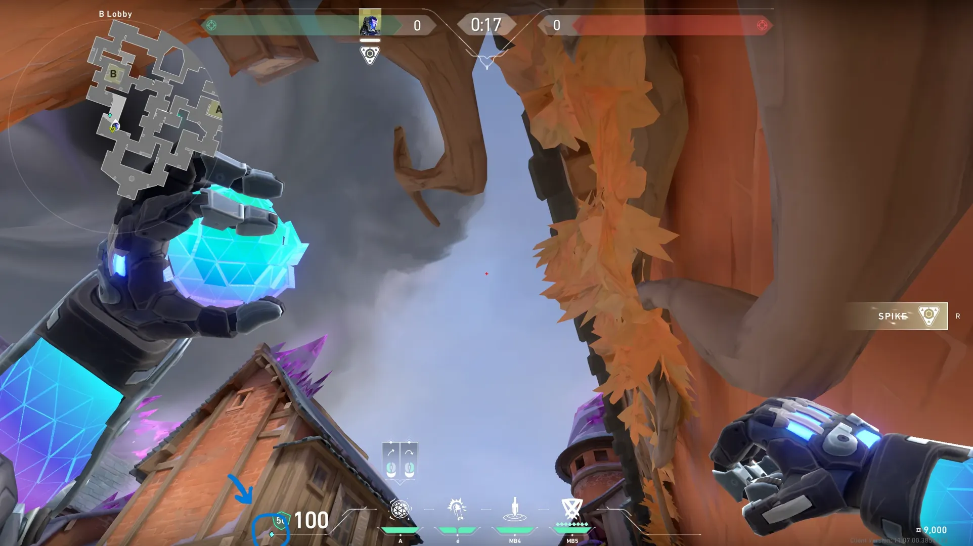 KAY/O Frag_Ment on Corrode Attack Site B — step 2 of 3: Aim — line up the shot