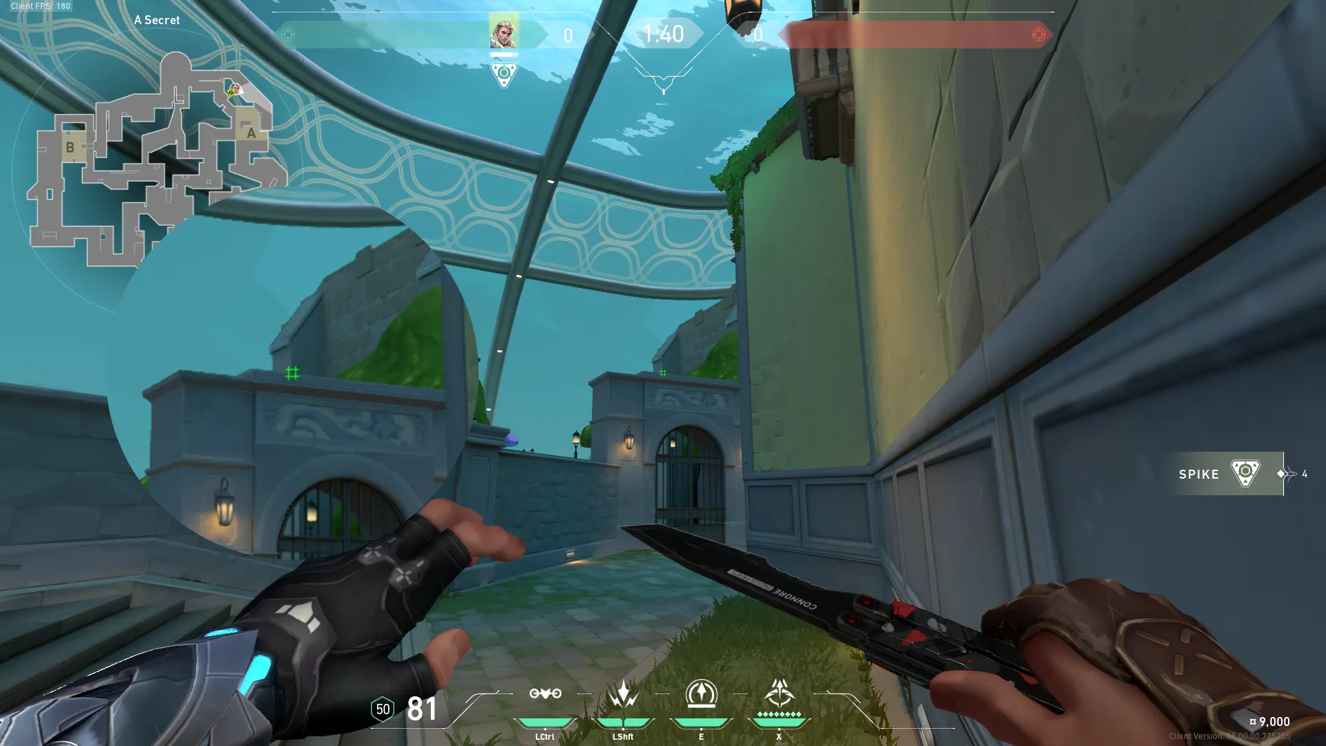 Sova Recon Bolt on Pearl Defense Site A — step 2 of 3: Aim — line up the shot