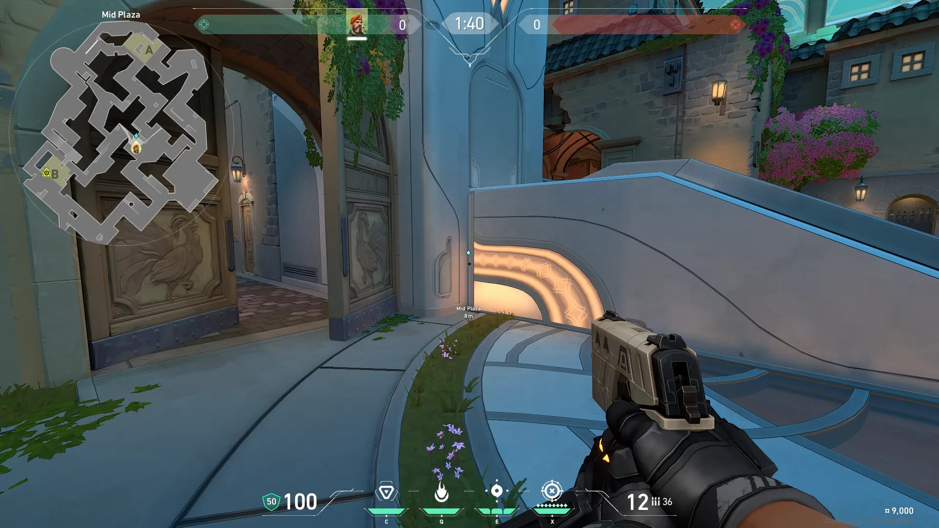 Brimstone Incendiary on Pearl Attack Site B — step 1 of 3: Position — where to stand