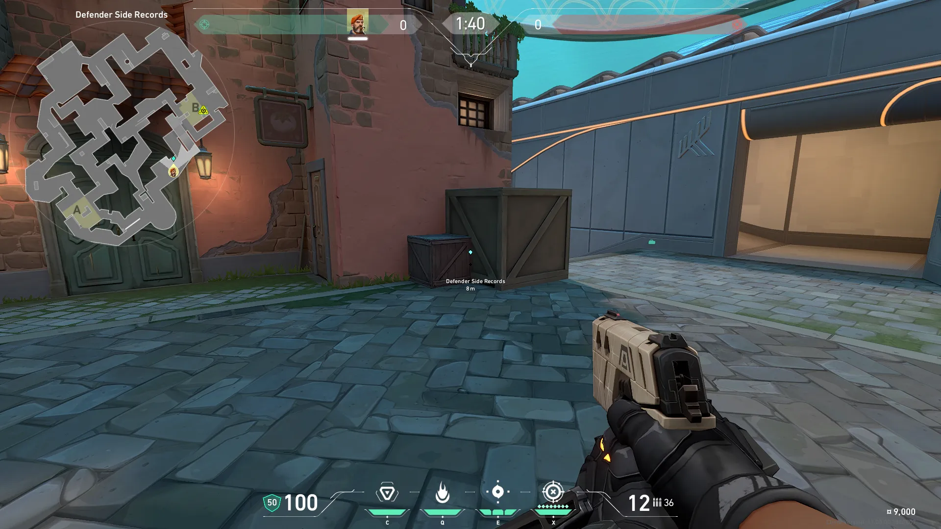 B Site From Defender Spawn to B Default — Brimstone lineup on Pearl