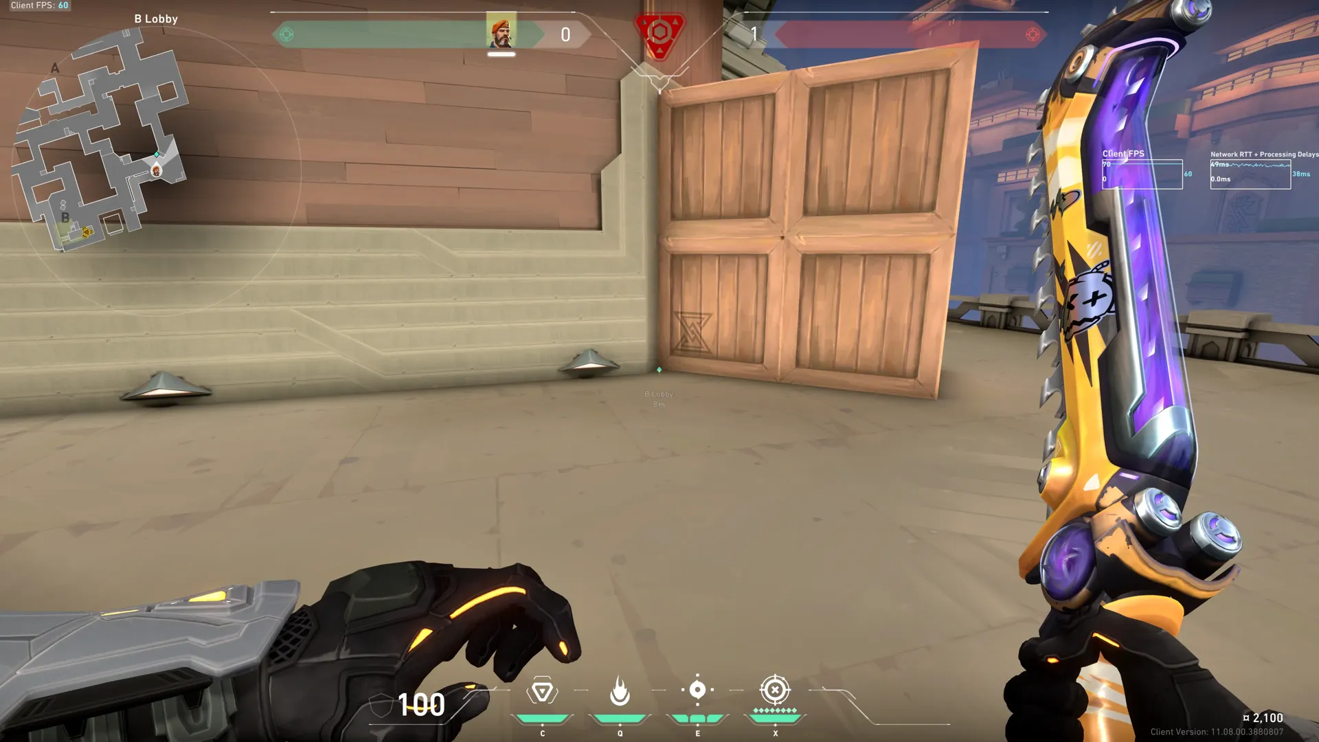Brimstone Incendiary on Abyss Attack Site B — step 1 of 3: Position — where to stand