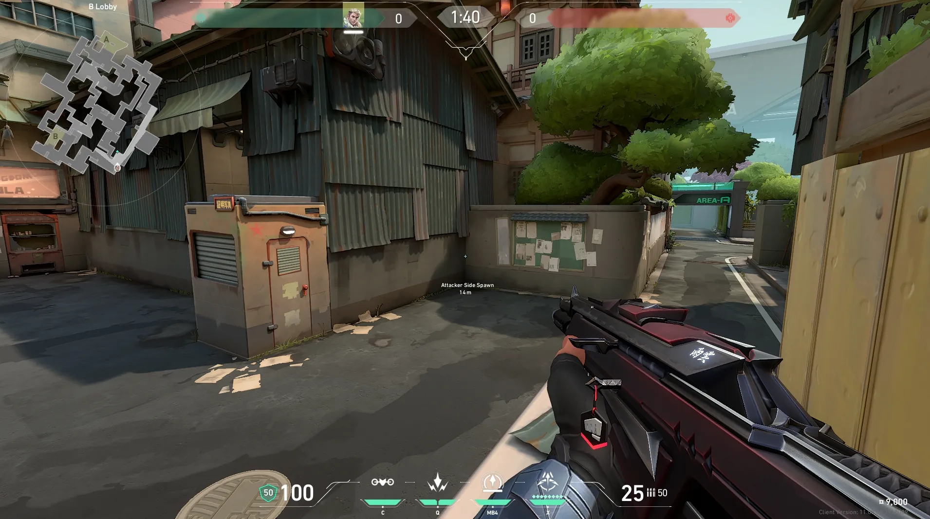 B Lobby to B Site (anti Cypher Camera) — Sova lineup on Split