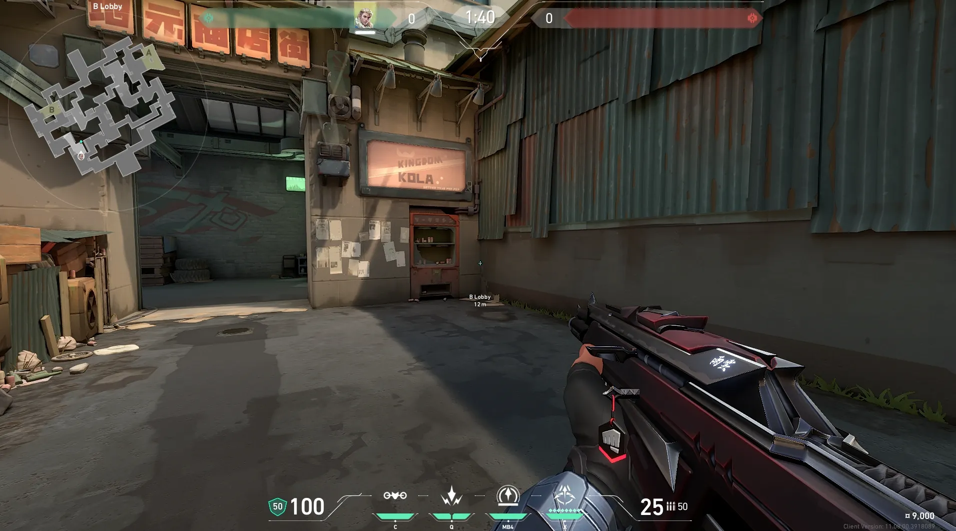 B Lobby to B Site #2 — Sova lineup on Split