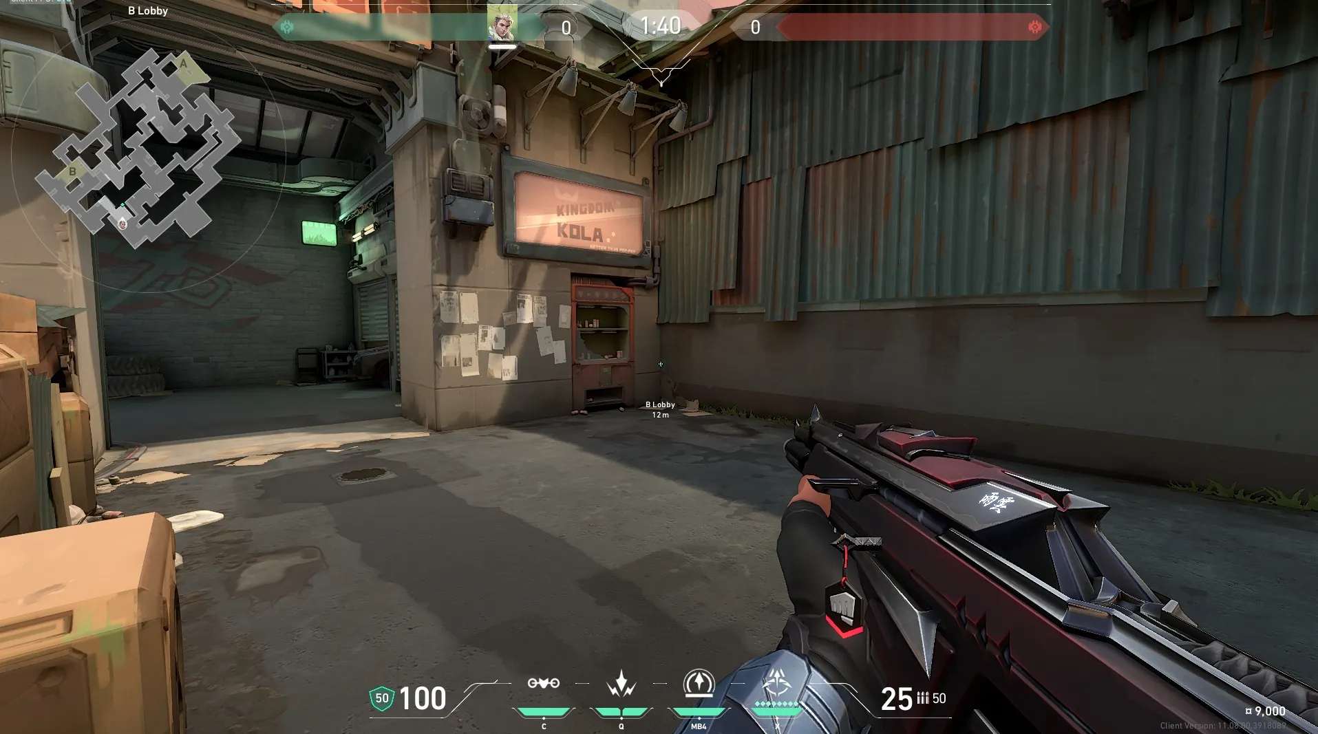 B Lobby to B Rafters — Sova lineup on Split