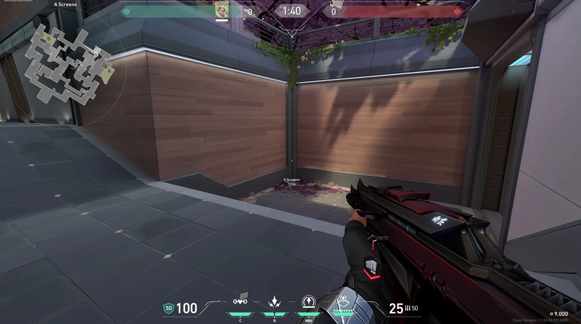 Sova Recon Bolt on Split Defense Site A — step 1 of 5: Position — where to stand