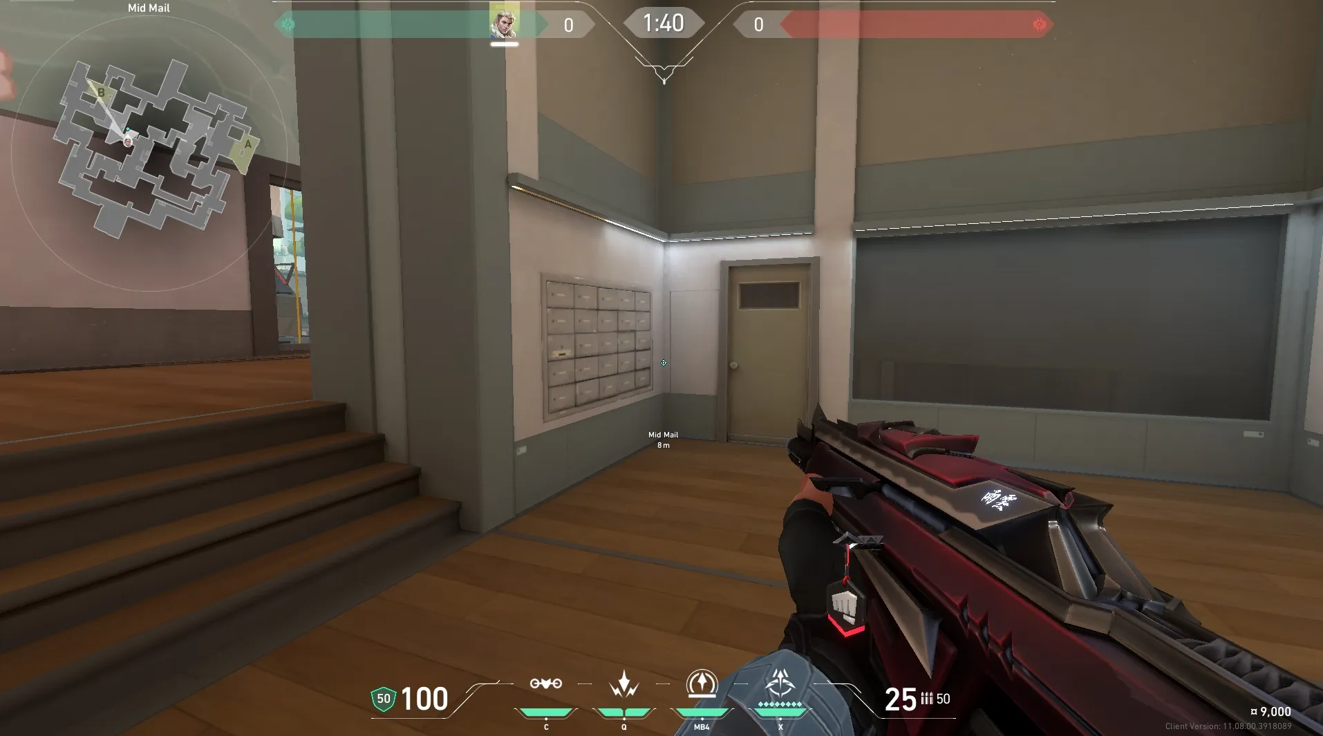 Sova Recon Bolt on Split Defense Mid — step 1 of 4: Position — where to stand