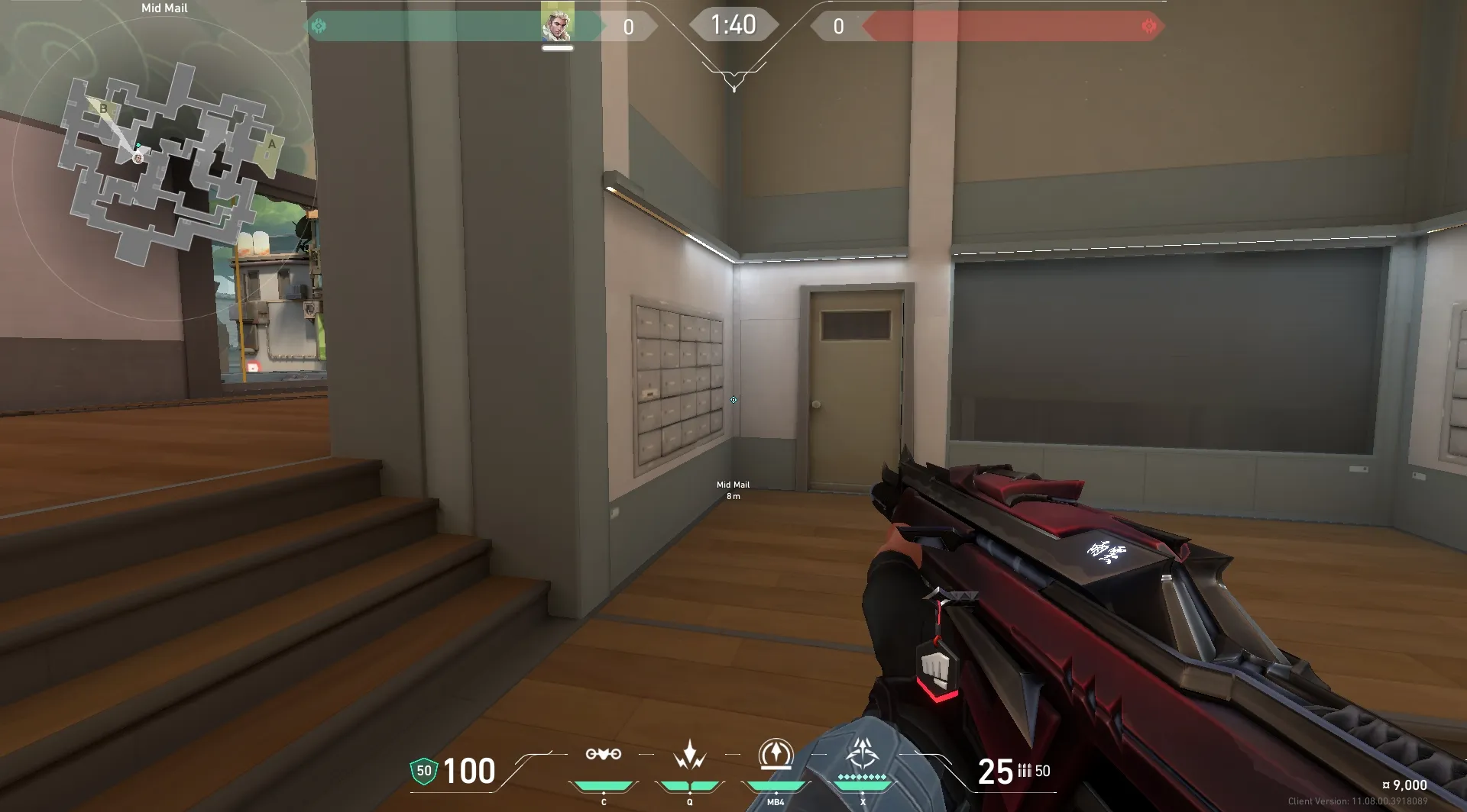 Sova Recon Bolt on Split Defense Mid — step 1 of 5: Position — where to stand