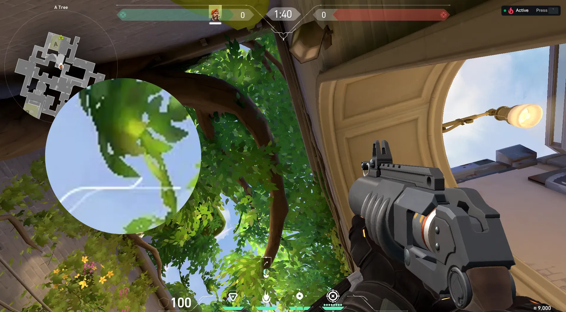 Brimstone Incendiary on Ascent Defense Site A — step 2 of 4: Aim — line up the shot
