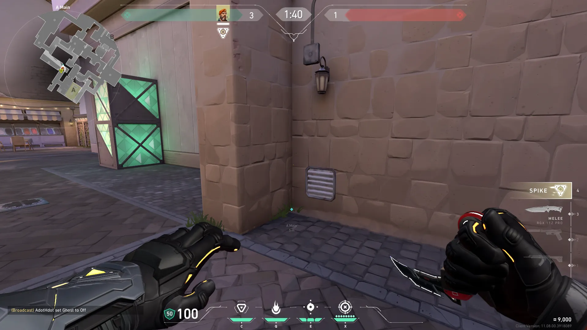 Brimstone Incendiary on Ascent Attack Site A — step 1 of 3: Position — where to stand