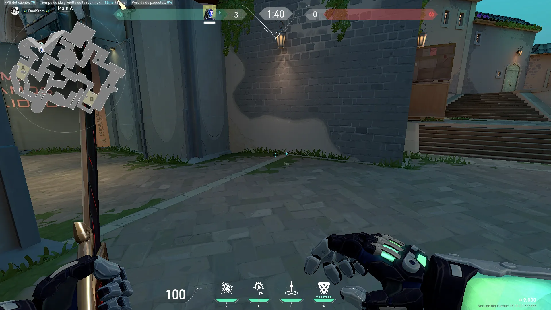 KAY/O Frag_Ment on Pearl Attack Site A — step 1 of 3: Position — where to stand