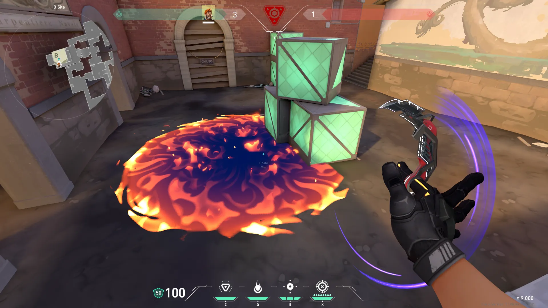Brimstone Incendiary on Ascent Attack Site B — step 3 of 3: Result