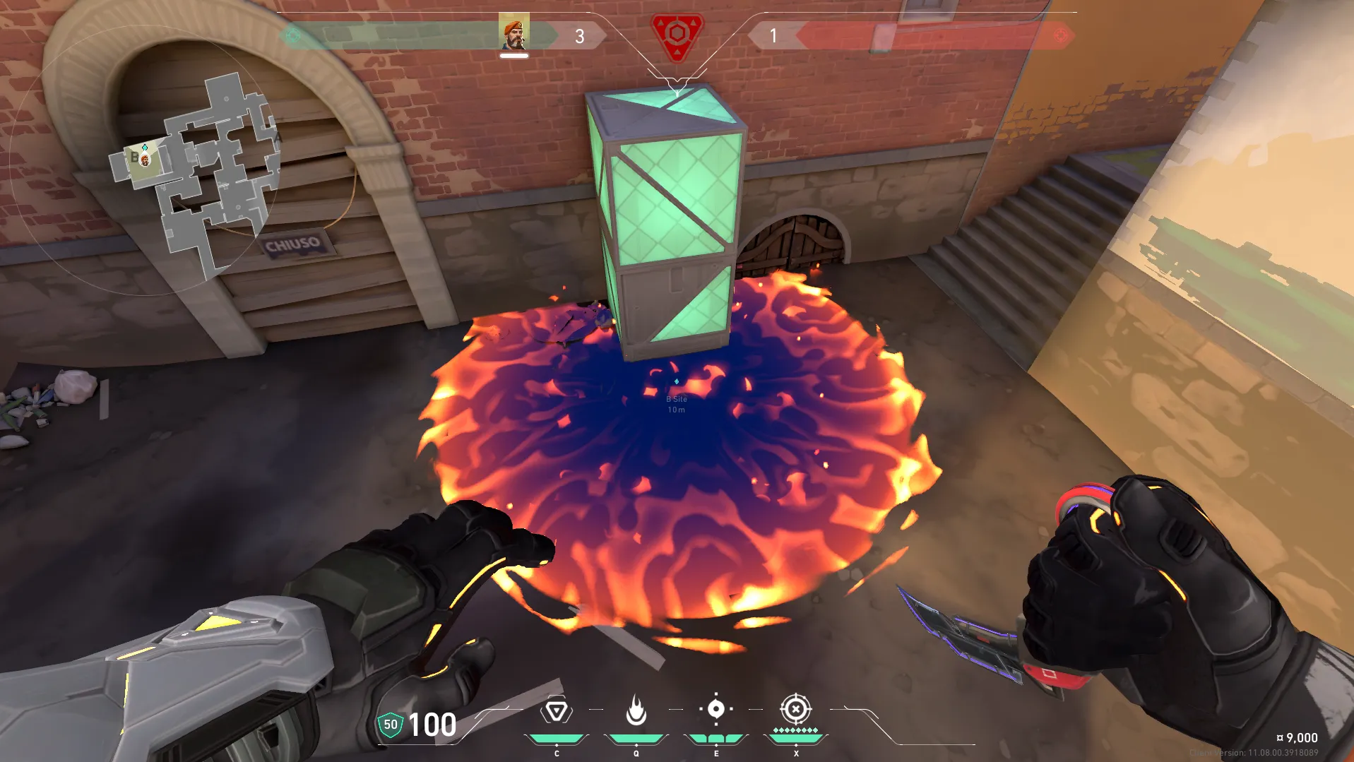 Brimstone Incendiary on Ascent Attack Site B — step 3 of 3: Result