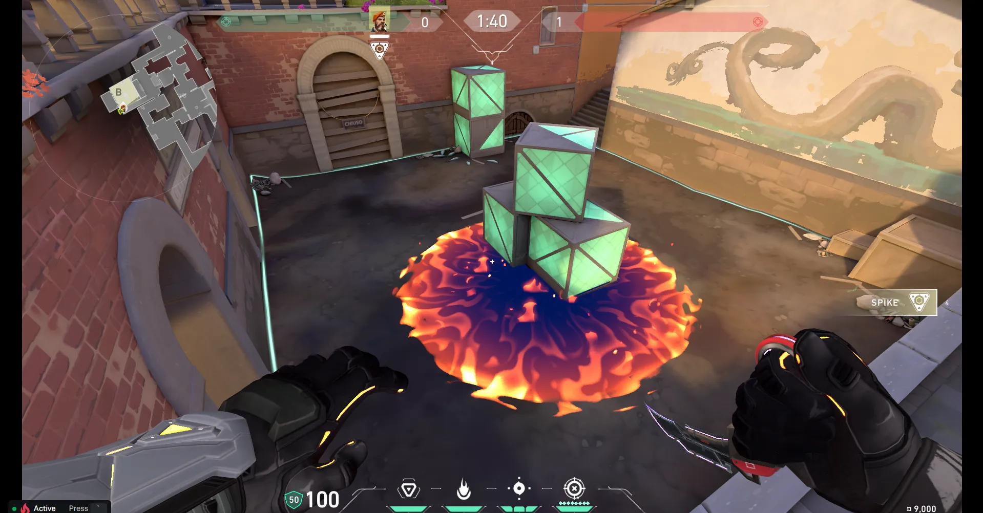 Brimstone Incendiary on Ascent Attack Site B — step 3 of 3: Result