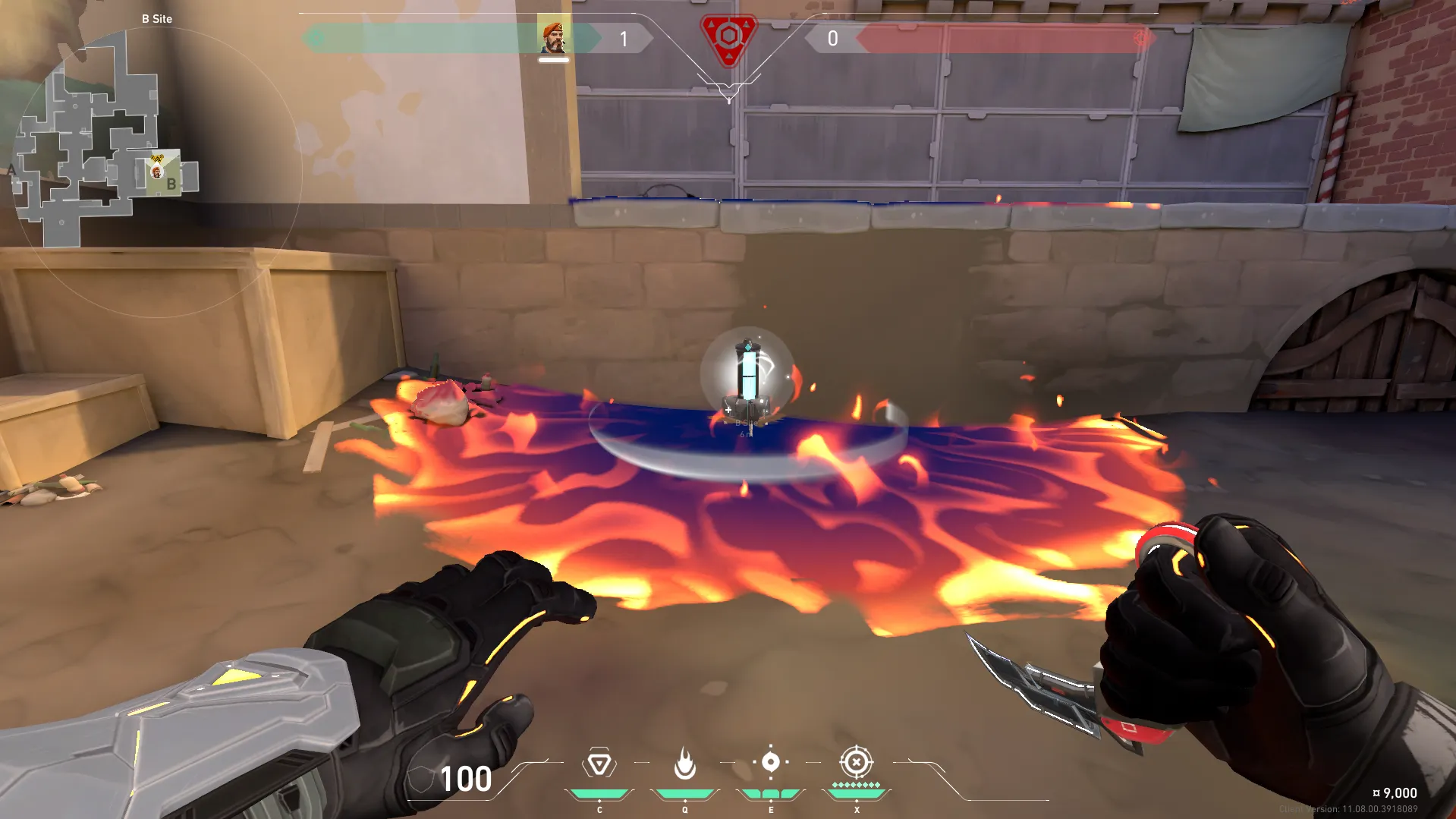 Brimstone Incendiary on Ascent Attack Site B — step 3 of 3: Result