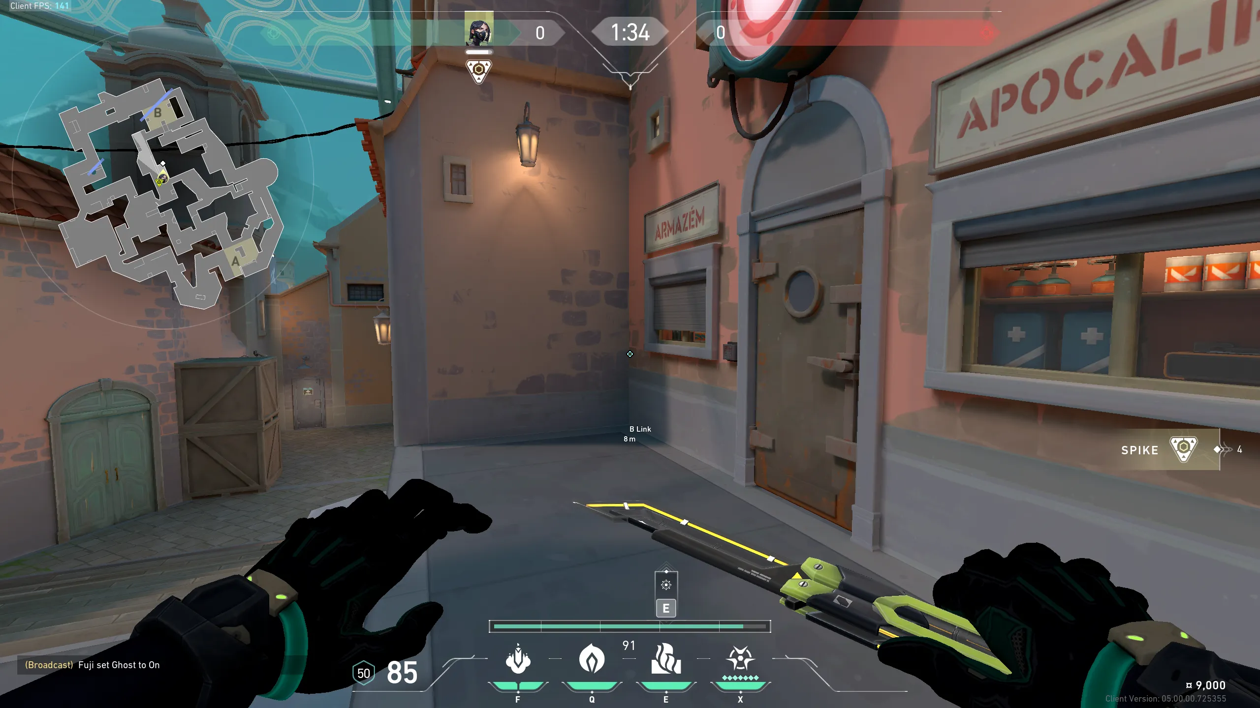 Viper Poison Cloud on Pearl Defense Mid — step 1 of 3: Position — where to stand