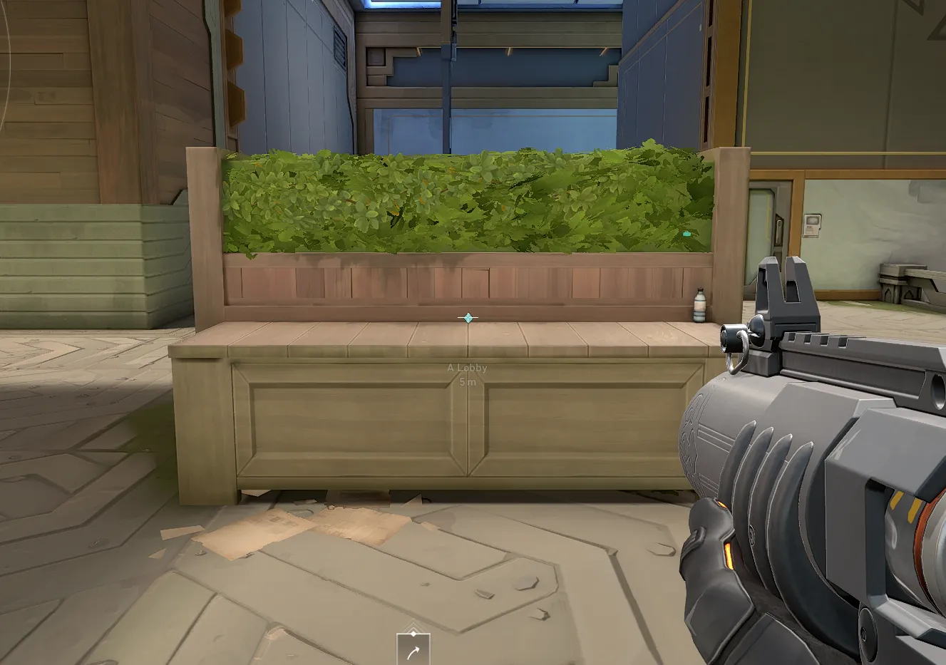 Brimstone Incendiary on Abyss Attack Site A — step 1 of 5: Position — where to stand