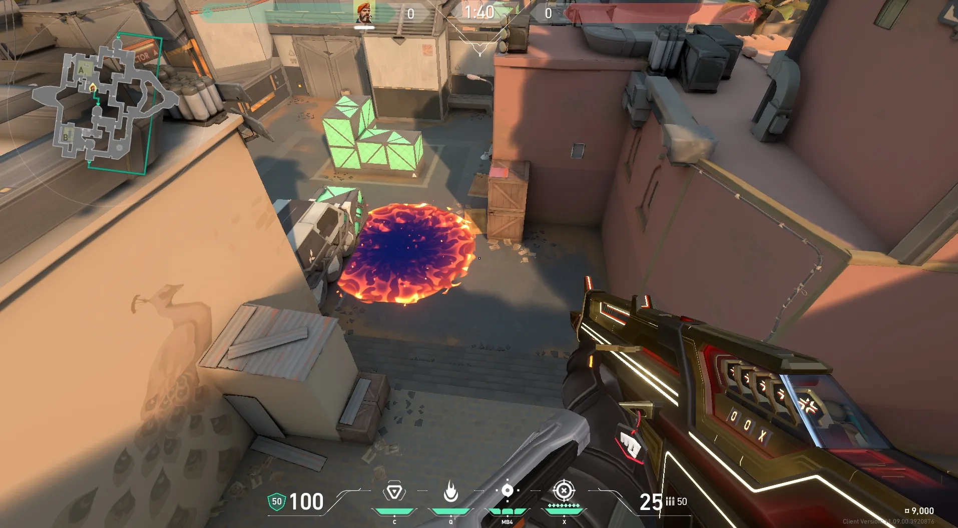 Brimstone Incendiary on Bind Defense Site A — step 5 of 5: Result