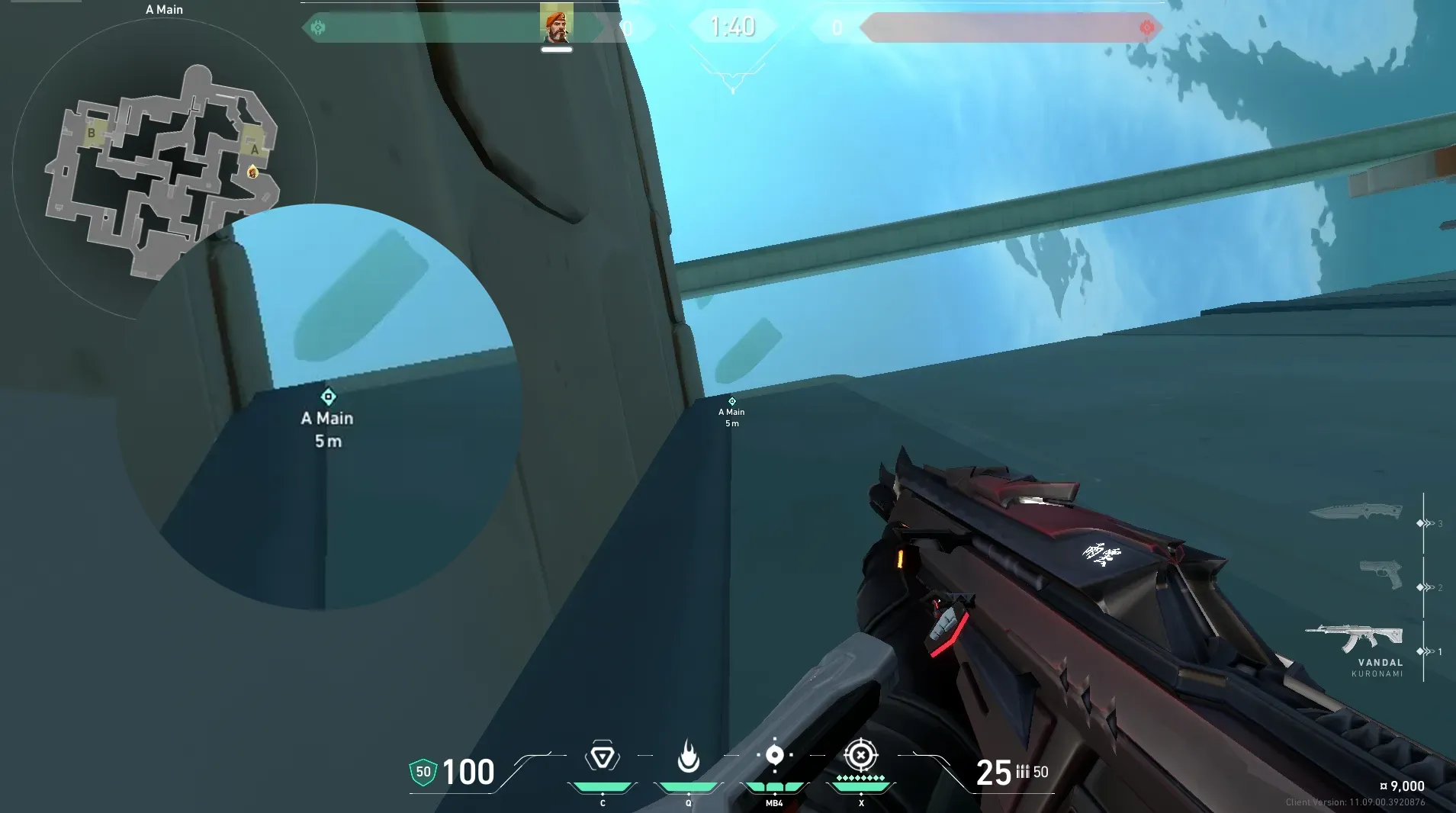 Brimstone Incendiary on Pearl Attack Site A — step 2 of 4: Aim — line up the shot
