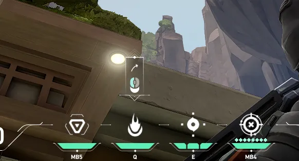 Brimstone Incendiary on Abyss Attack Site A — step 2 of 3: Aim — line up the shot