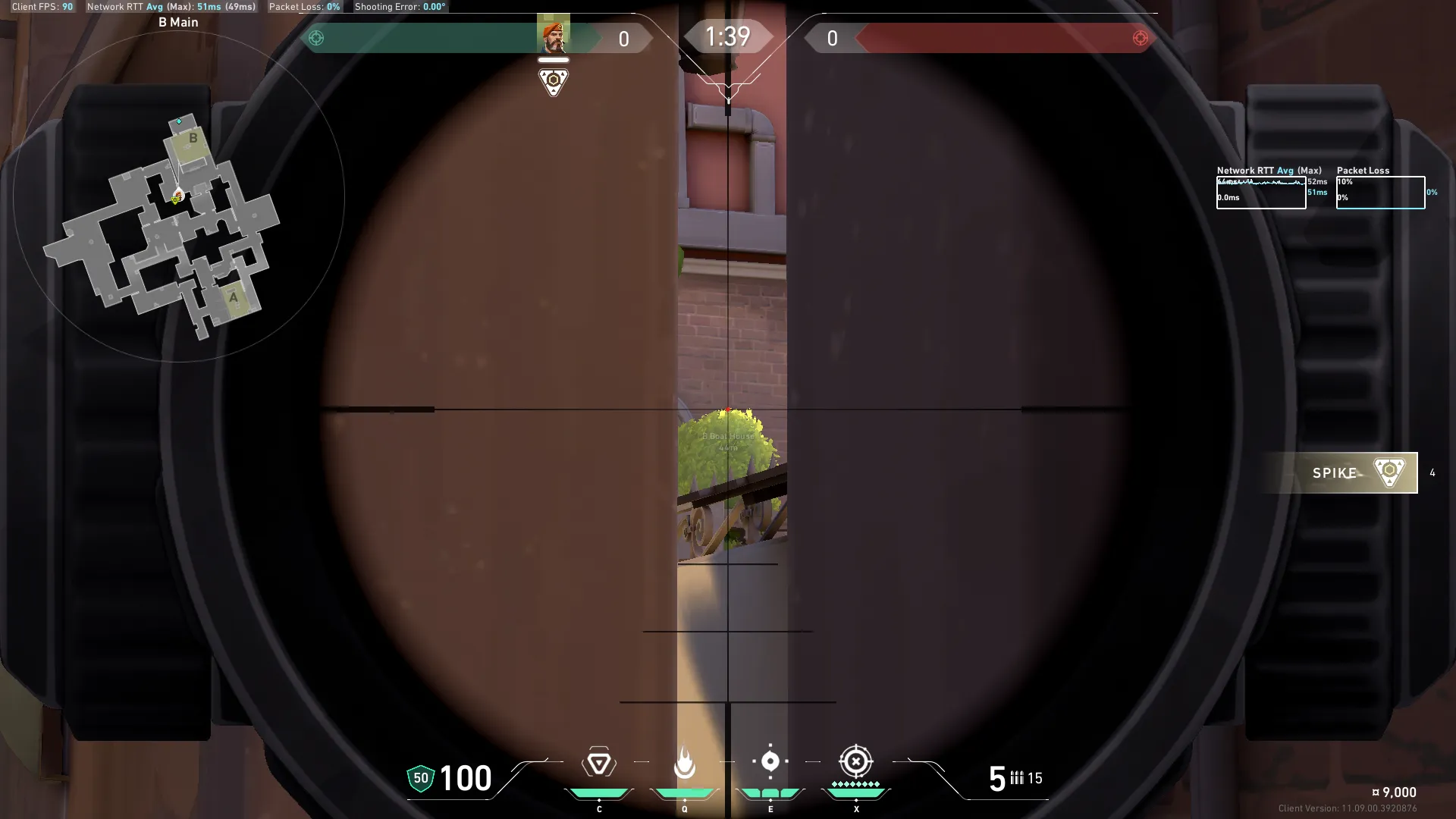 Brimstone Incendiary on Ascent Attack Site B — step 3 of 4: Aim — line up the shot