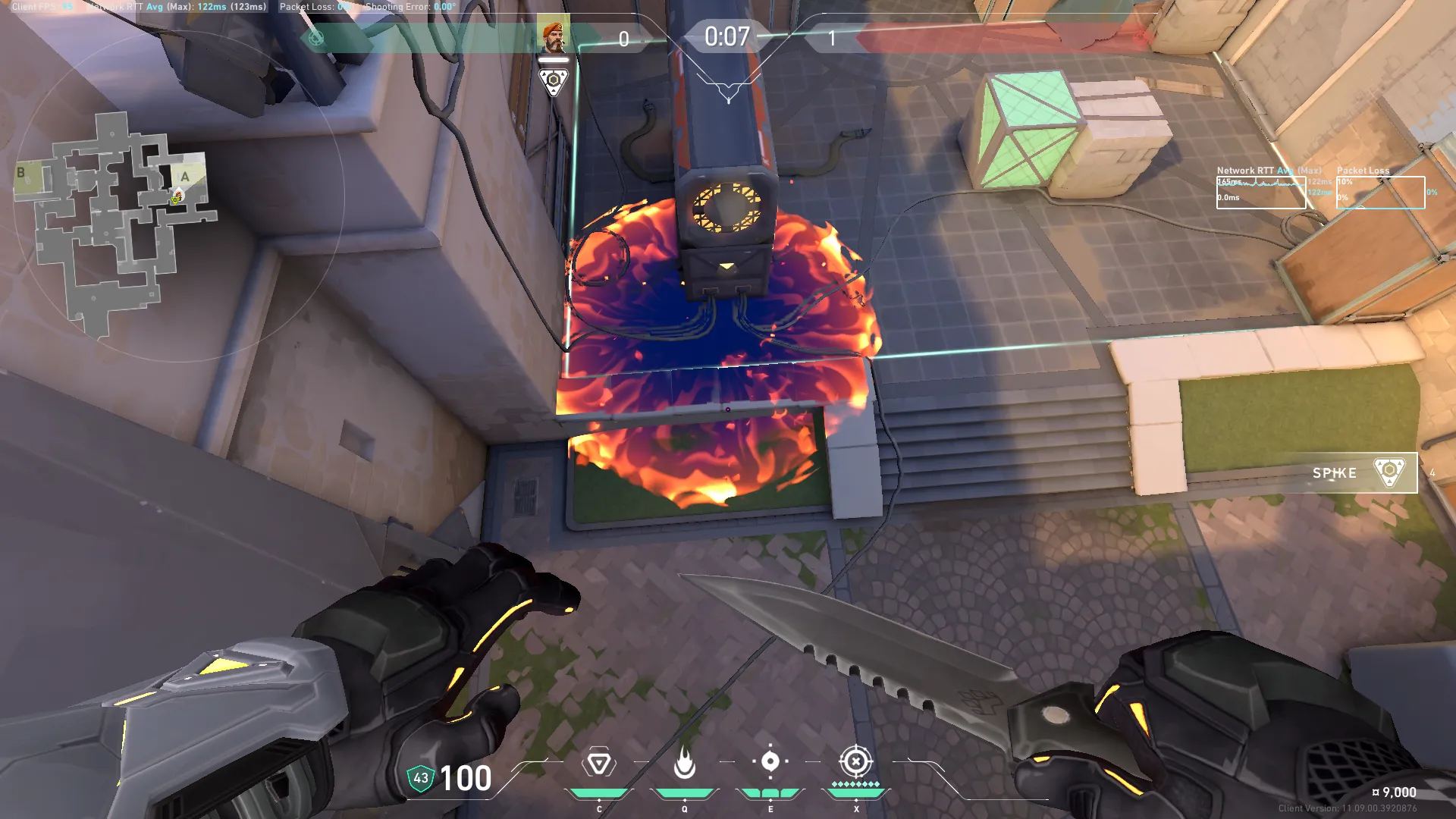 Brimstone Incendiary on Ascent Attack Site A — step 1 of 4: Position — where to stand