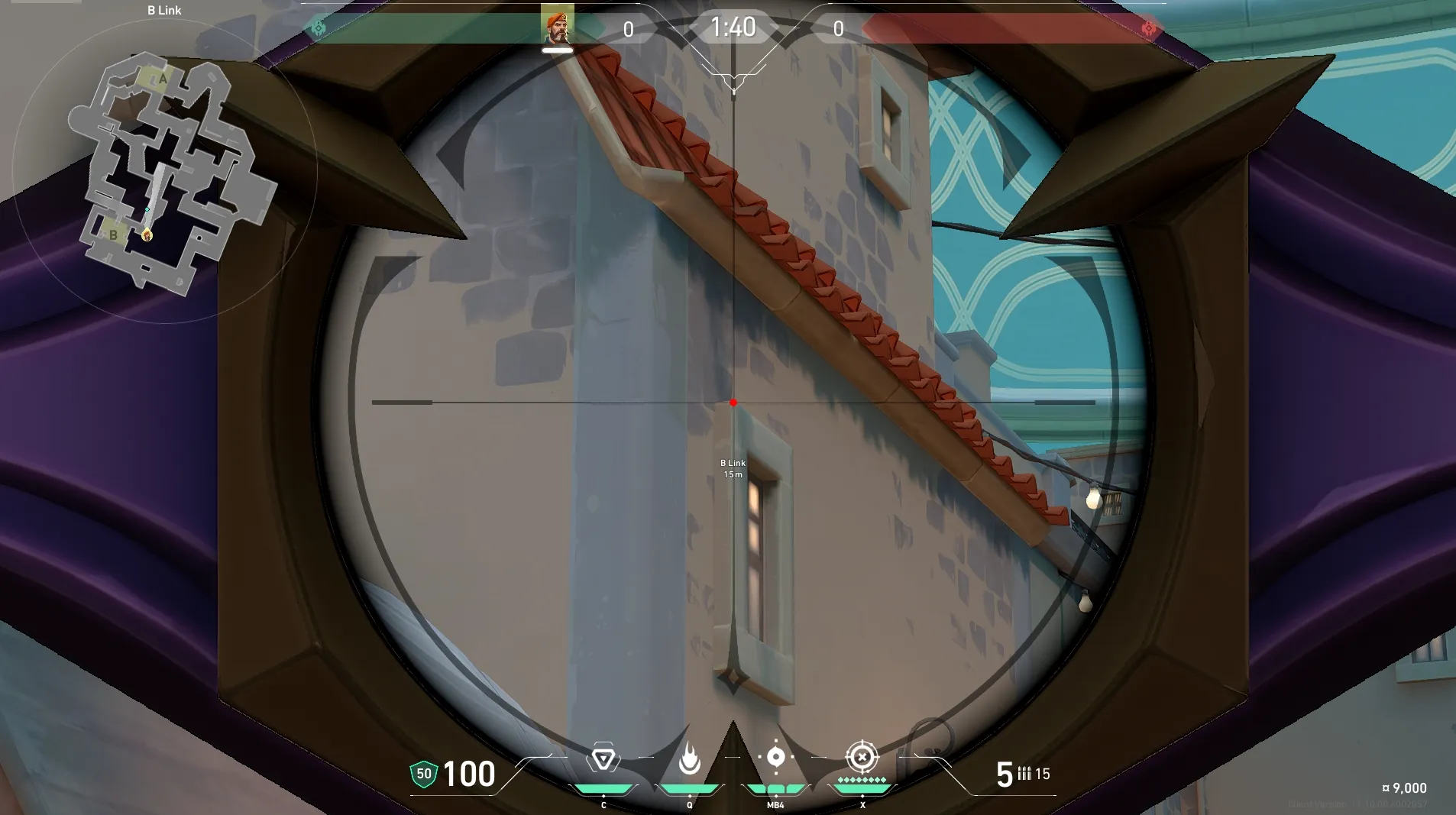 Brimstone Incendiary on Pearl Defense Site A — step 3 of 5: Aim — line up the shot