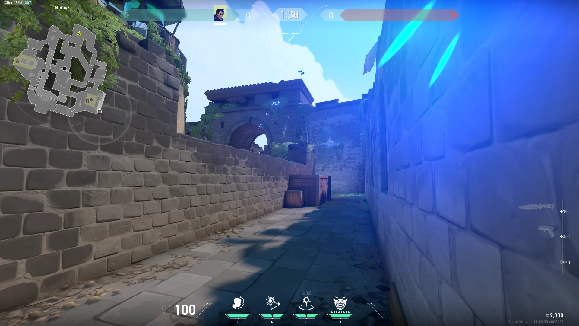 Yoru Blindside on Breeze Attack Site B — step 3 of 6: Aim — line up the shot