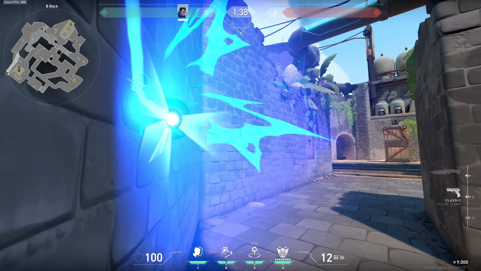 Yoru Blindside on Breeze Attack Site B — step 4 of 6: Aim — line up the shot