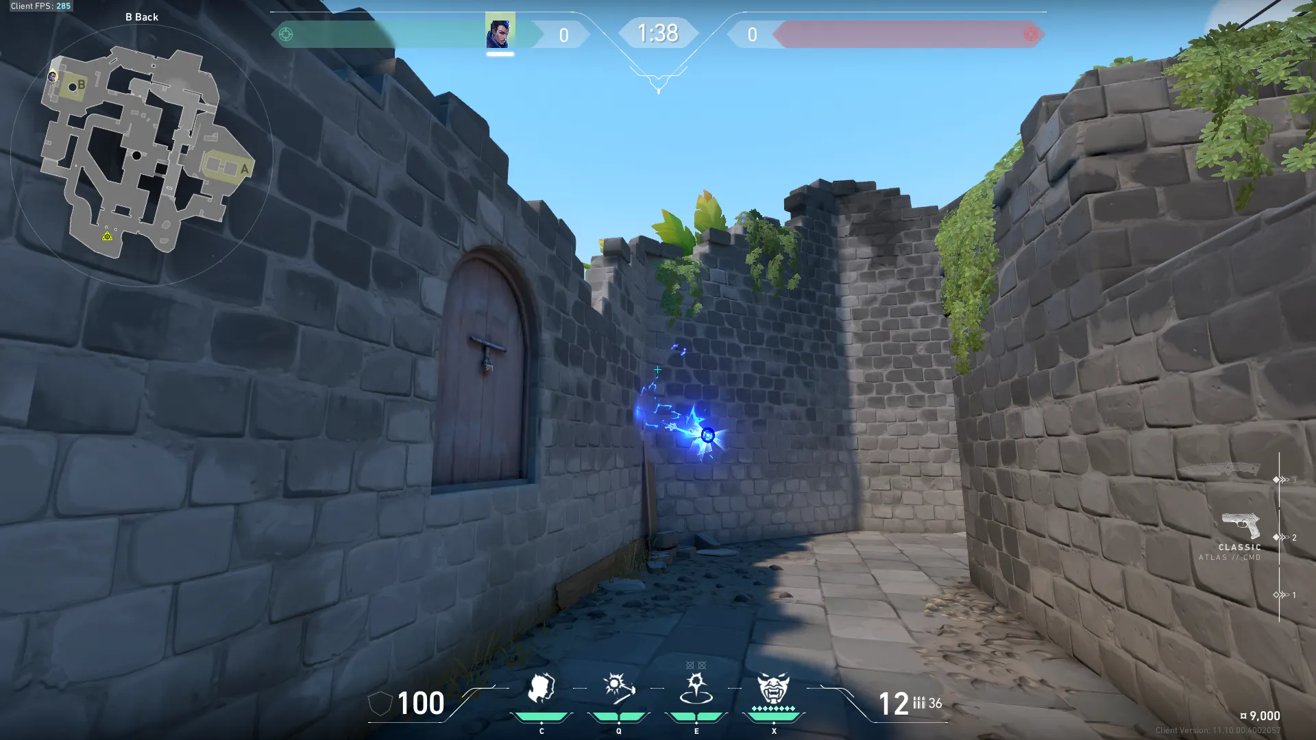 Yoru Blindside on Breeze Attack Site B — step 5 of 6: Aim — line up the shot