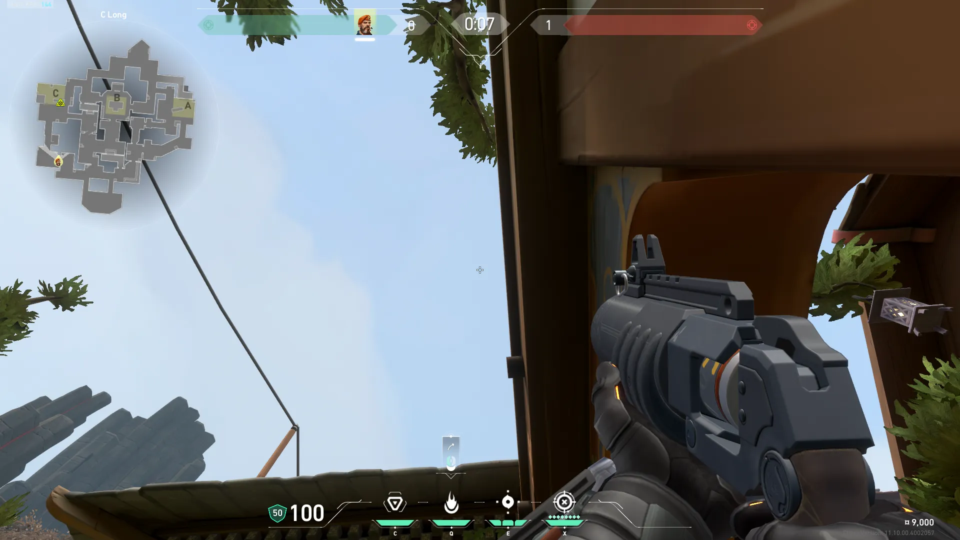 Brimstone Incendiary on Haven Attack Site C — step 2 of 3: Aim — line up the shot