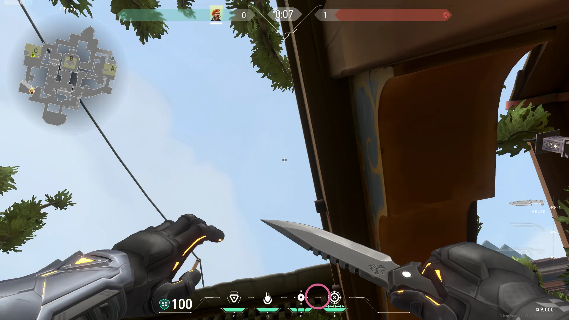 Brimstone Incendiary on Haven Attack Site C — step 2 of 3: Aim — line up the shot