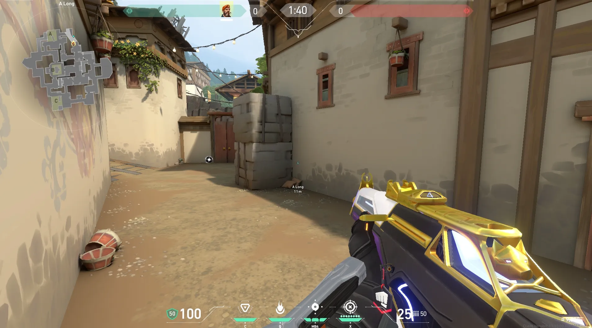 Brimstone Incendiary on Haven Attack Site A — step 1 of 6: Position — where to stand