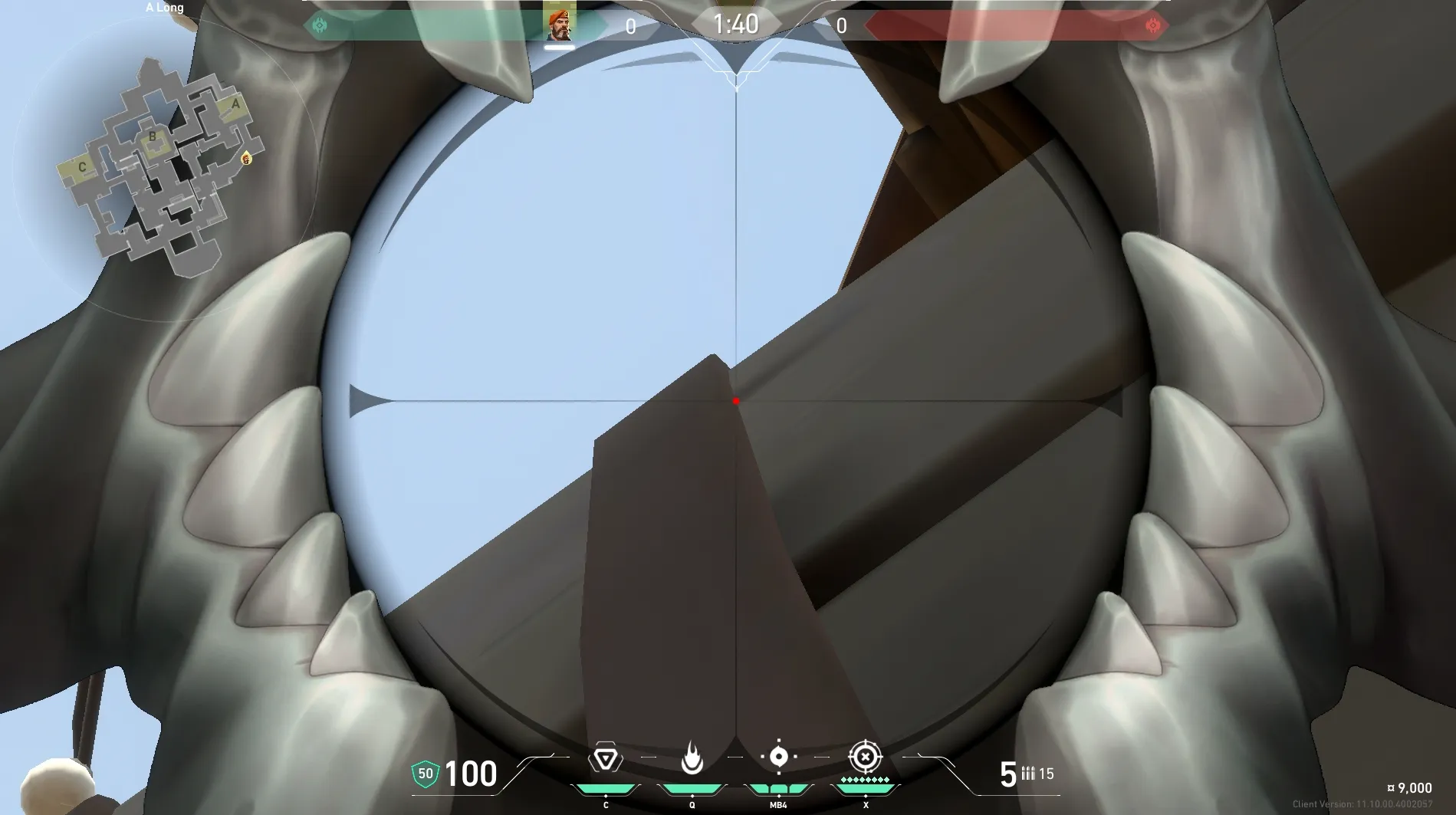 Brimstone Incendiary on Haven Attack Site A — step 3 of 6: Aim — line up the shot