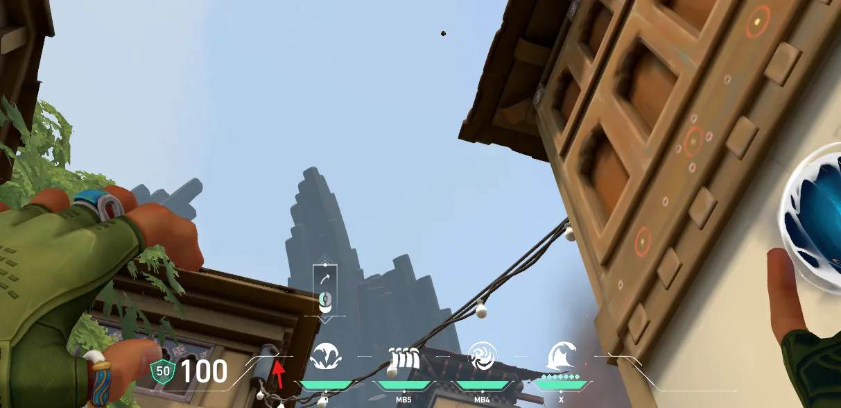 Harbor Storm Surge on Haven Attack Site A — step 2 of 3: Aim — line up the shot