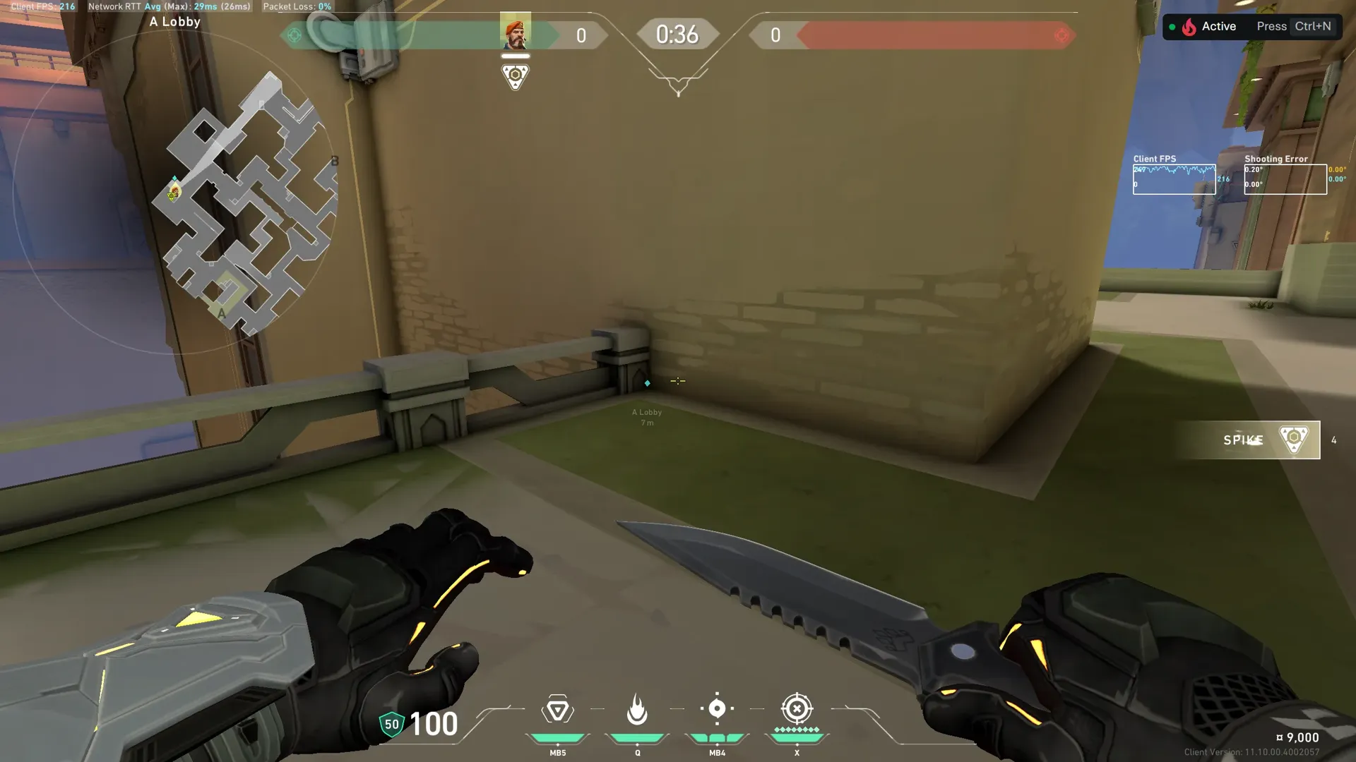 Brimstone Incendiary on Abyss Attack Site A — step 1 of 3: Position — where to stand